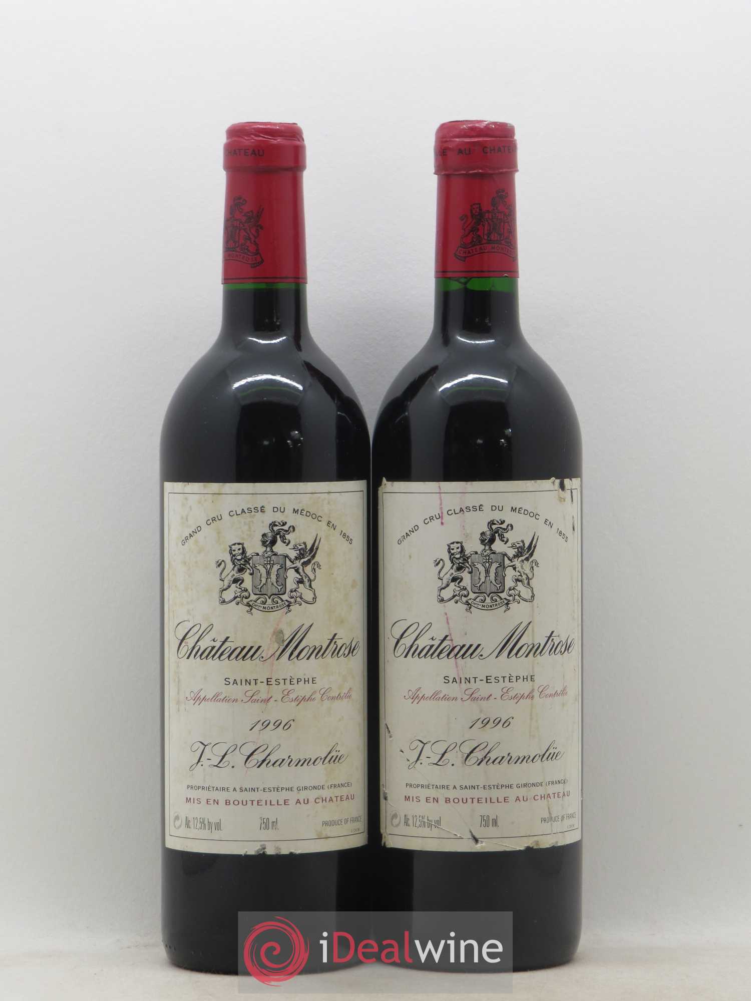 Château Montrose 2ème Grand Cru Classé 1996 - Lot de 2 bouteilles - 0