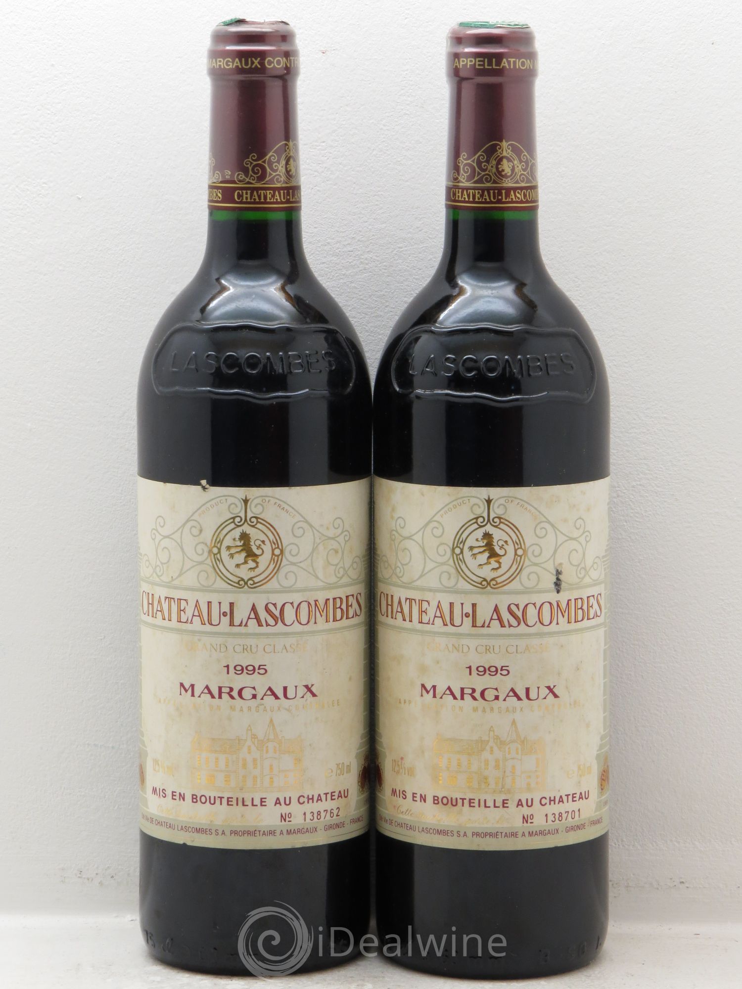 Château Lascombes 2ème Grand Cru Classé 1995 - Lot de 2 bouteilles - 0