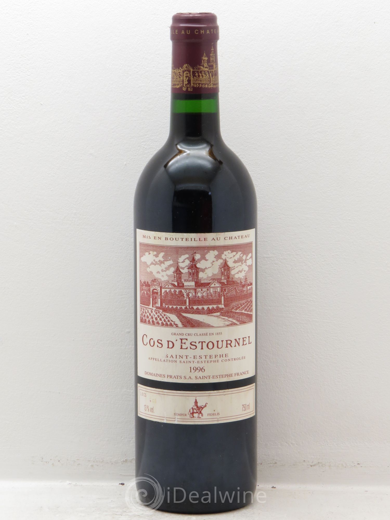 Cos d'Estournel 2ème Grand Cru Classé 1996 - Lot de 1 bouteille - 0