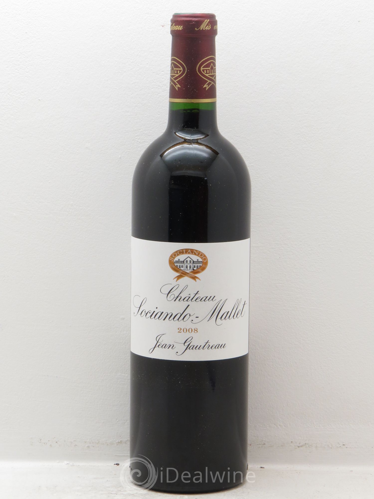 Château Sociando Mallet 2008 - Lot de 12 bouteilles - 0