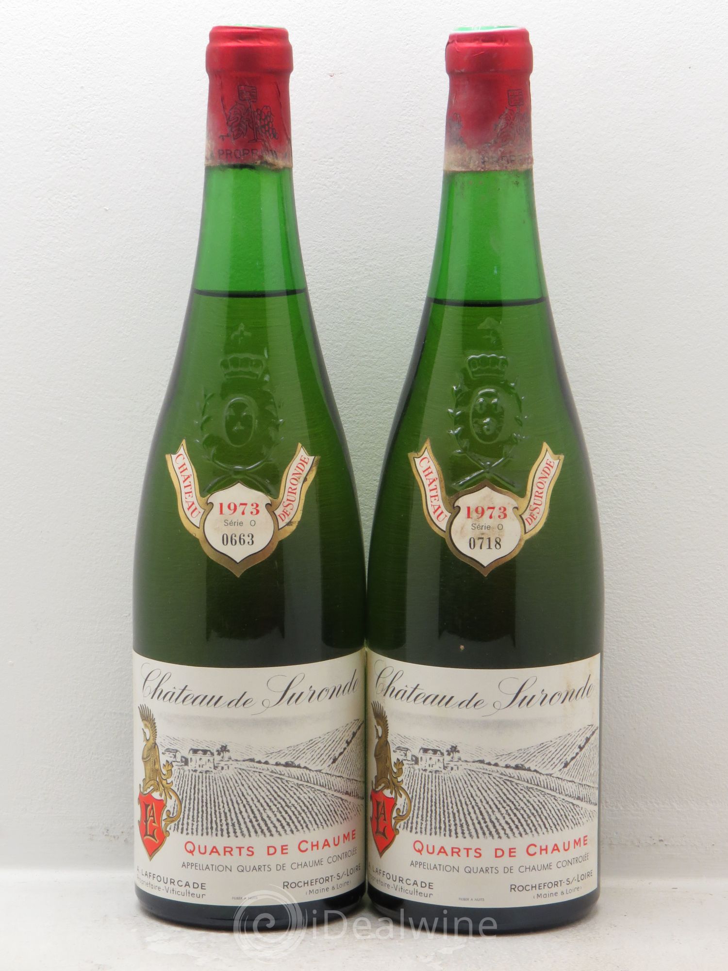 Quarts de Chaume Château de Suronde 1973 - Lotto di 2 bottiglie - 0