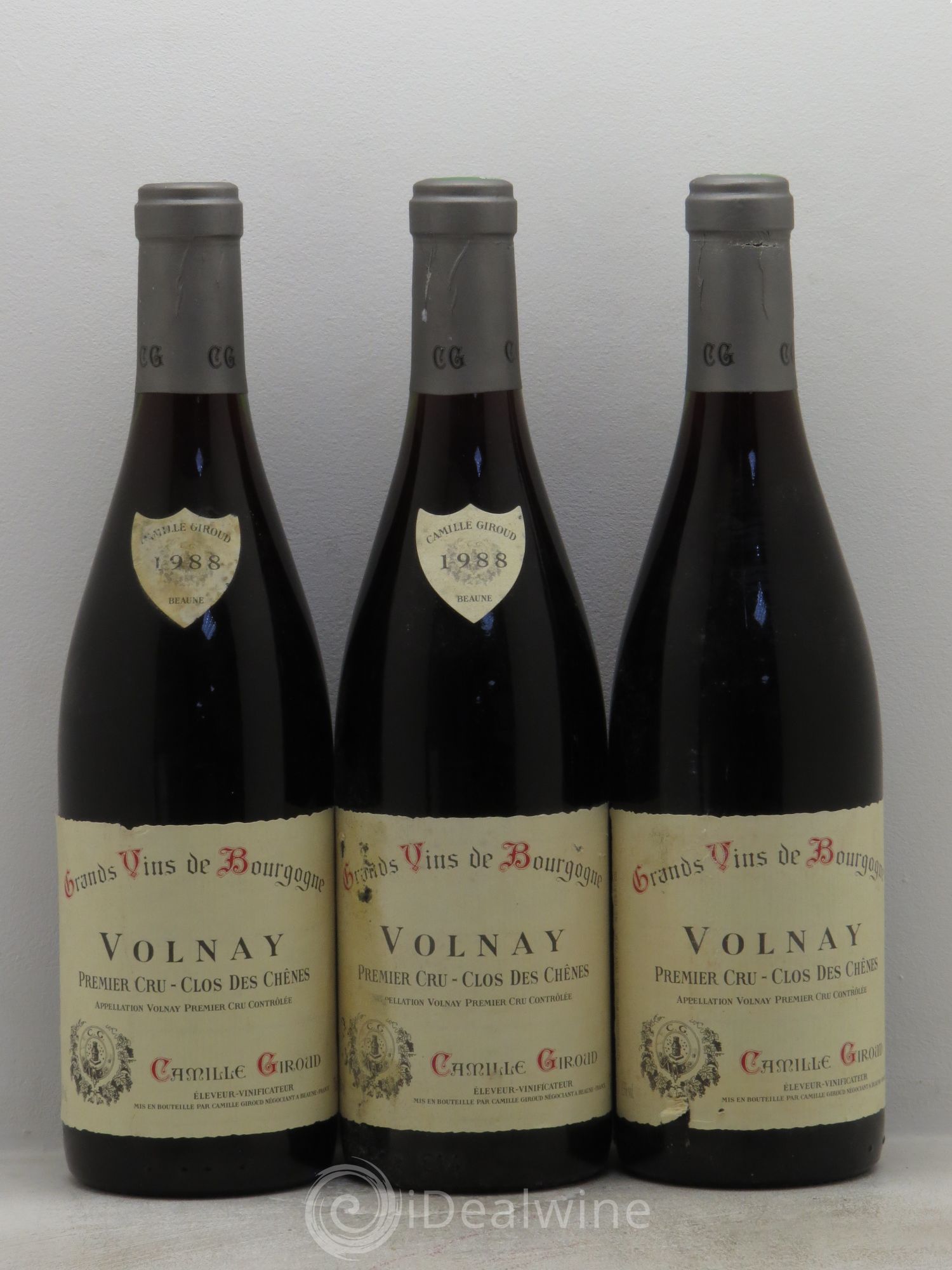 Volnay 1er Cru 1988 - Lot de 3 bouteilles - 0