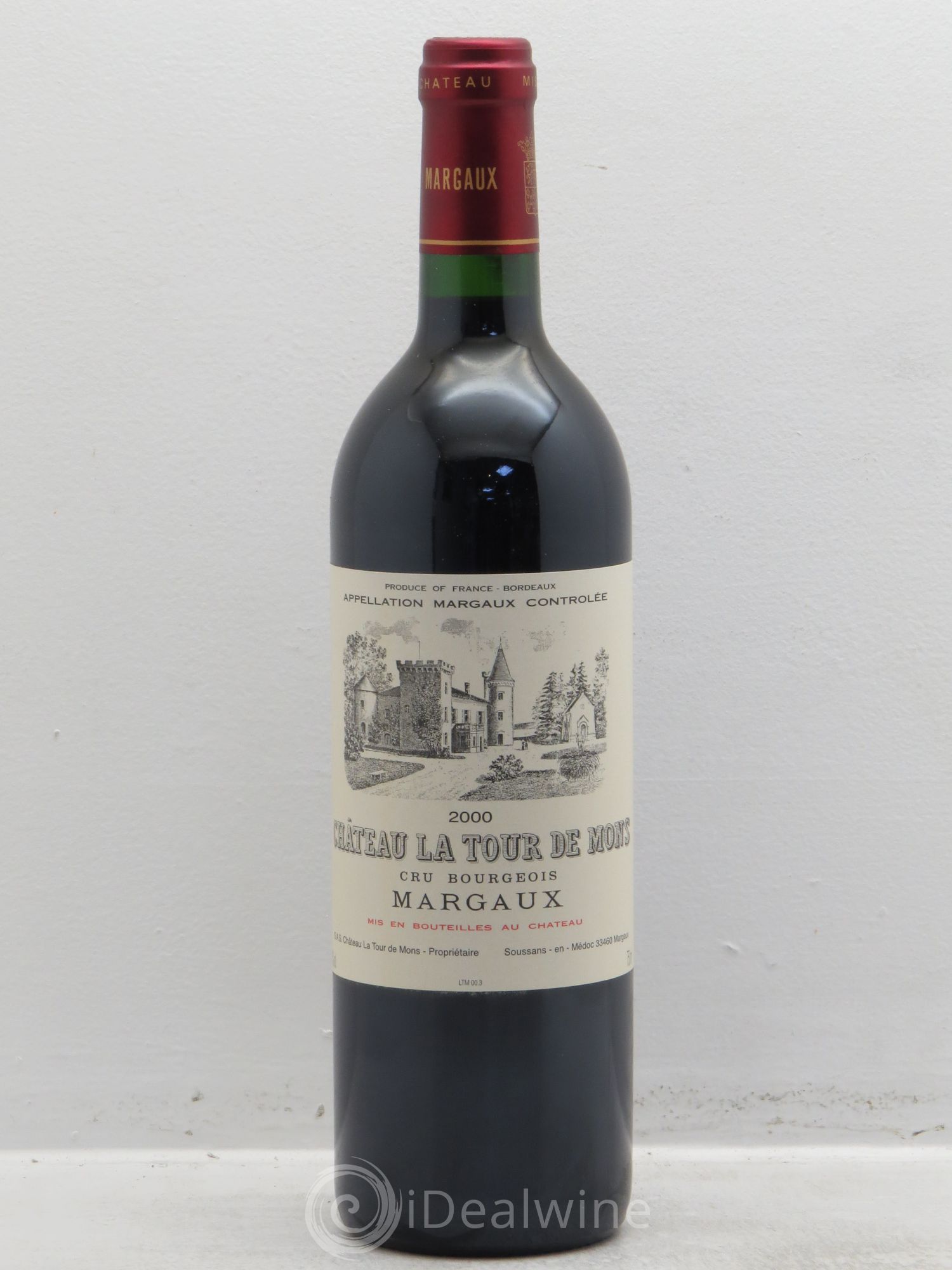 Château la Tour de Mons Cru Bourgeois 2000 - Lot de 12 bouteilles - 0