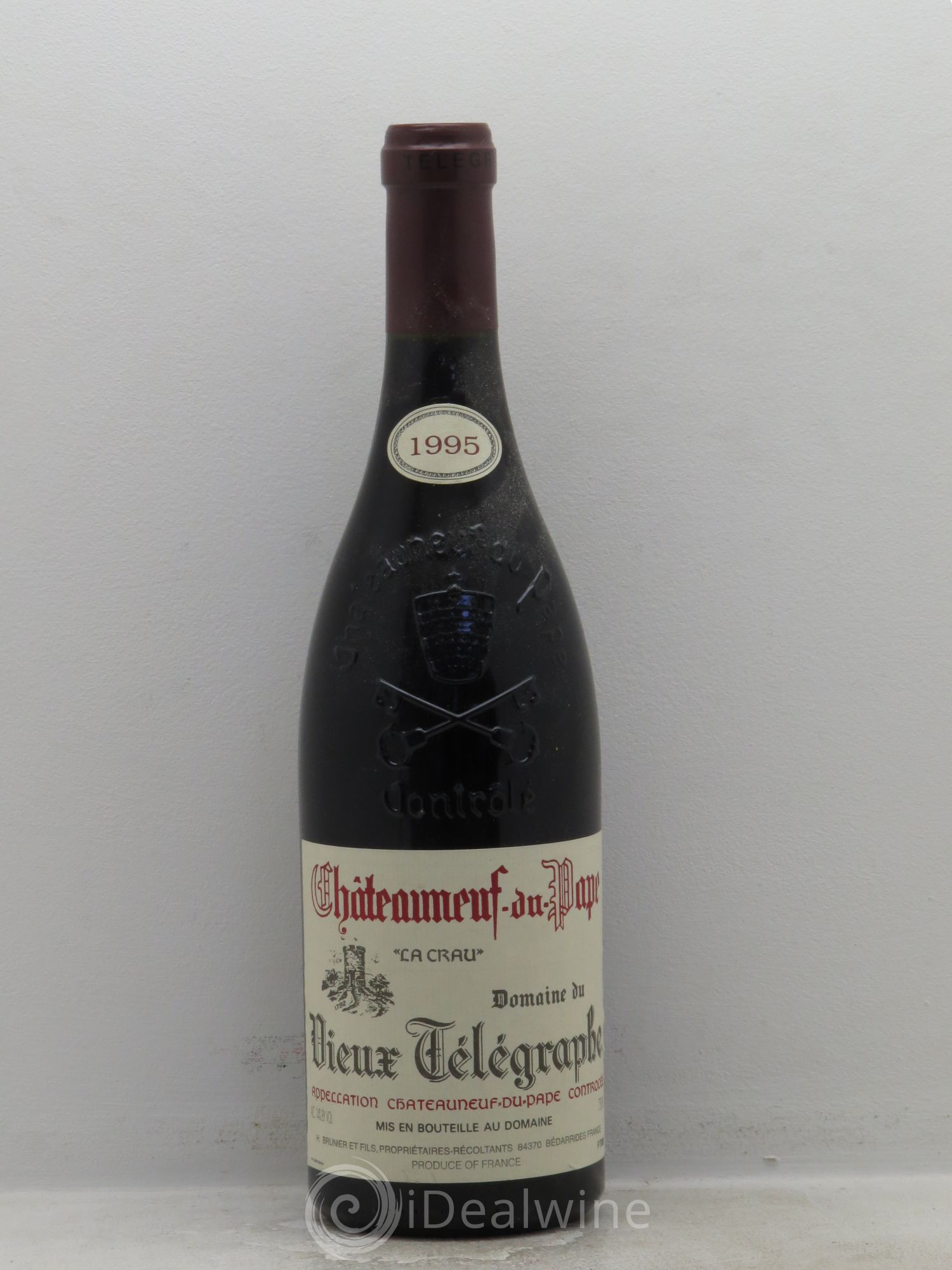Châteauneuf-du-Pape Vieux Télégraphe (Domaine du) Vignobles Brunier 1995 - Lot de 1 bouteille - 0