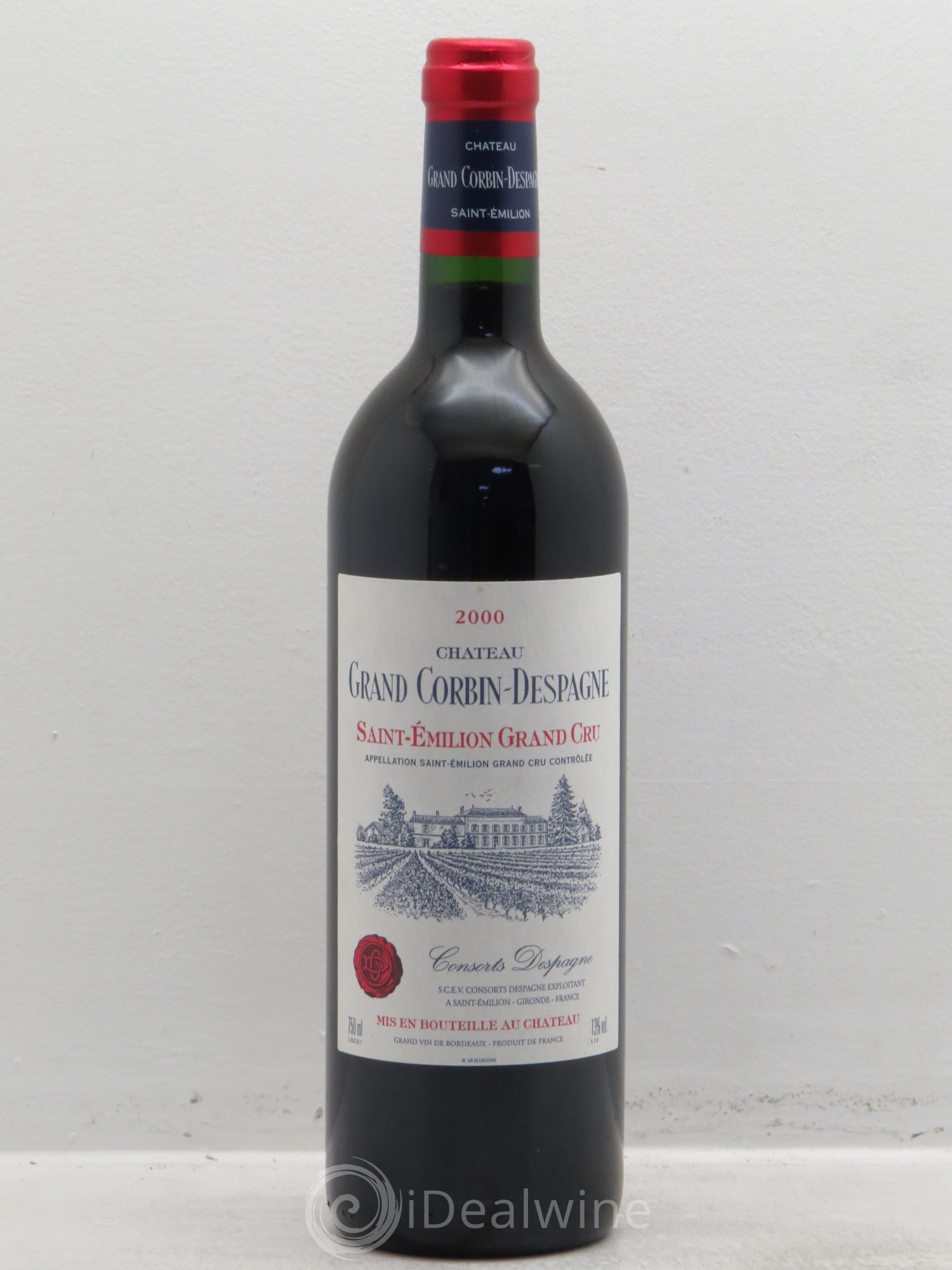 Château Grand Corbin Despagne Grand Cru Classé 2000 - Lot de 12 bouteilles - 0