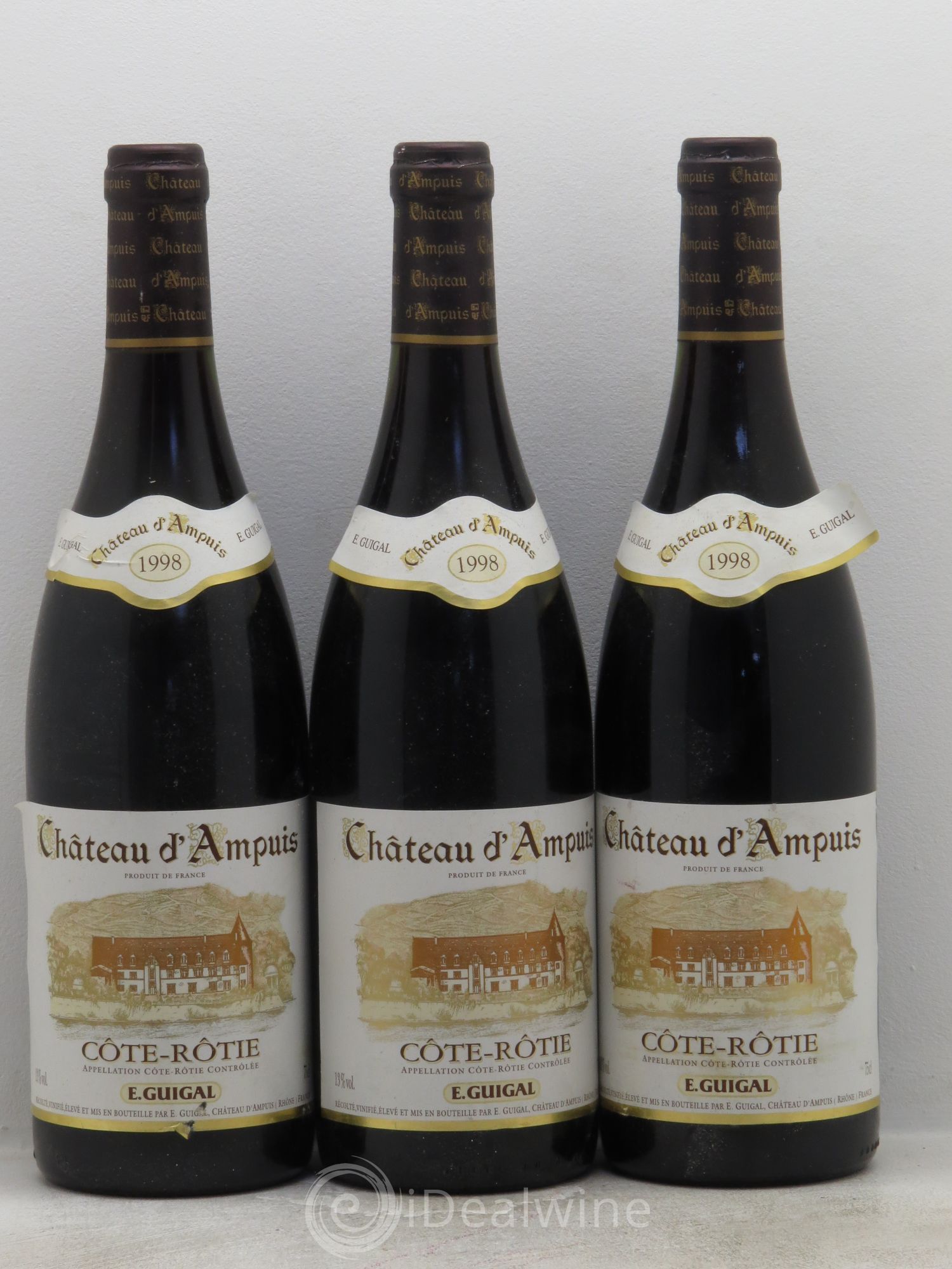 Côte-Rôtie Château d'Ampuis Guigal 1998 - Lot de 3 bouteilles - 0