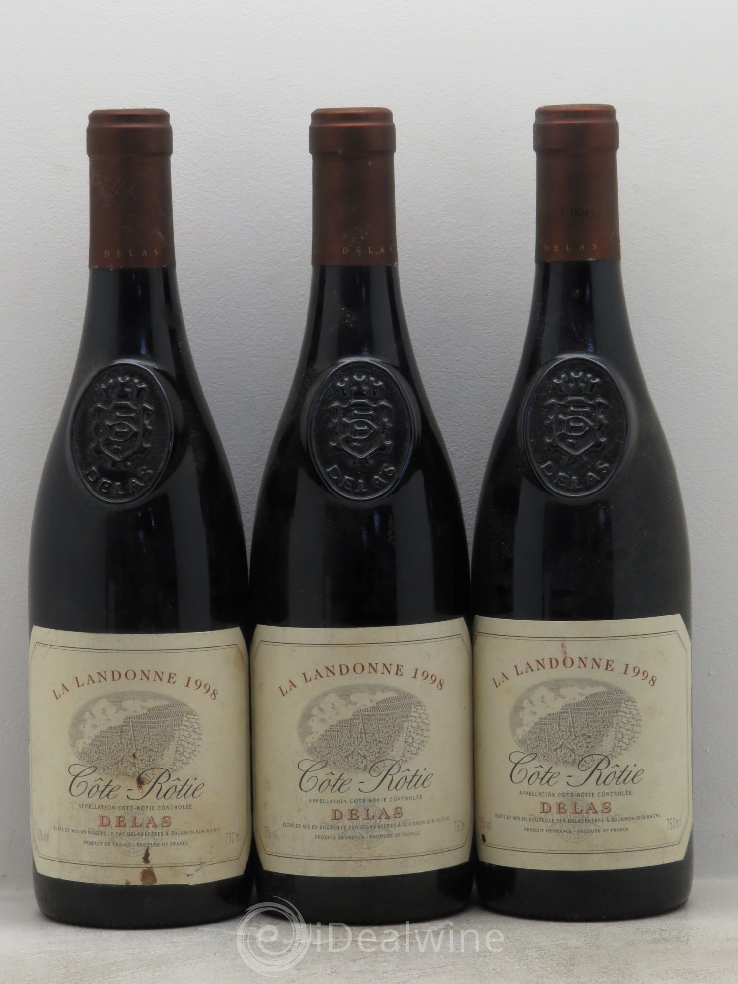 Côte-Rôtie La Landonne Delas Frères 1998 - Lot de 3 bouteilles - 0