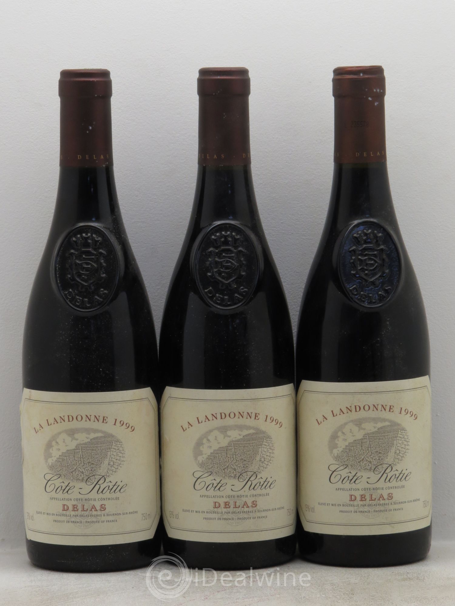 Côte-Rôtie La Landonne Delas Frères 1999 - Lot de 3 bouteilles - 0