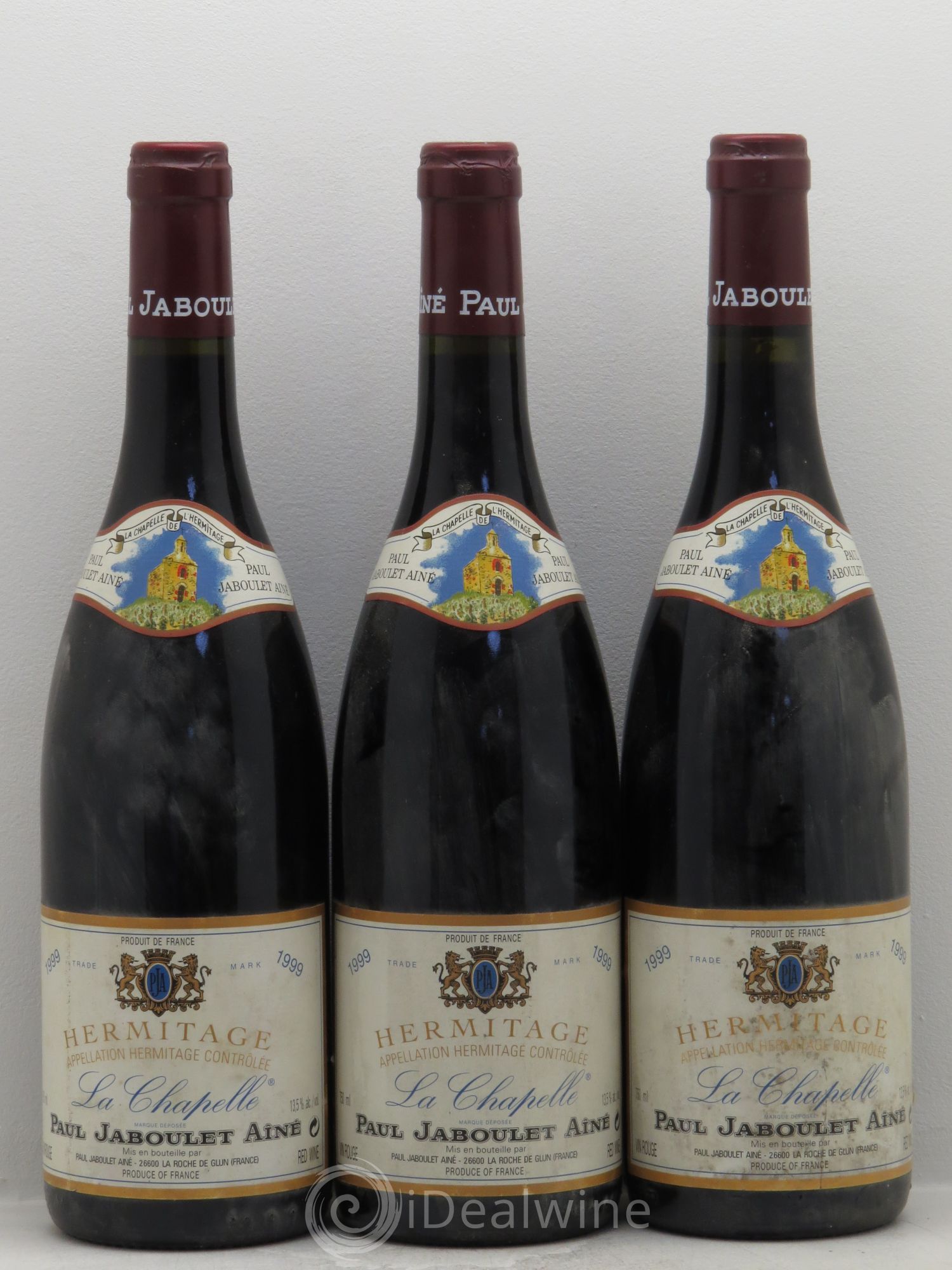 Hermitage La Chapelle Paul Jaboulet Ainé 1999 - Lot de 3 bouteilles - 0