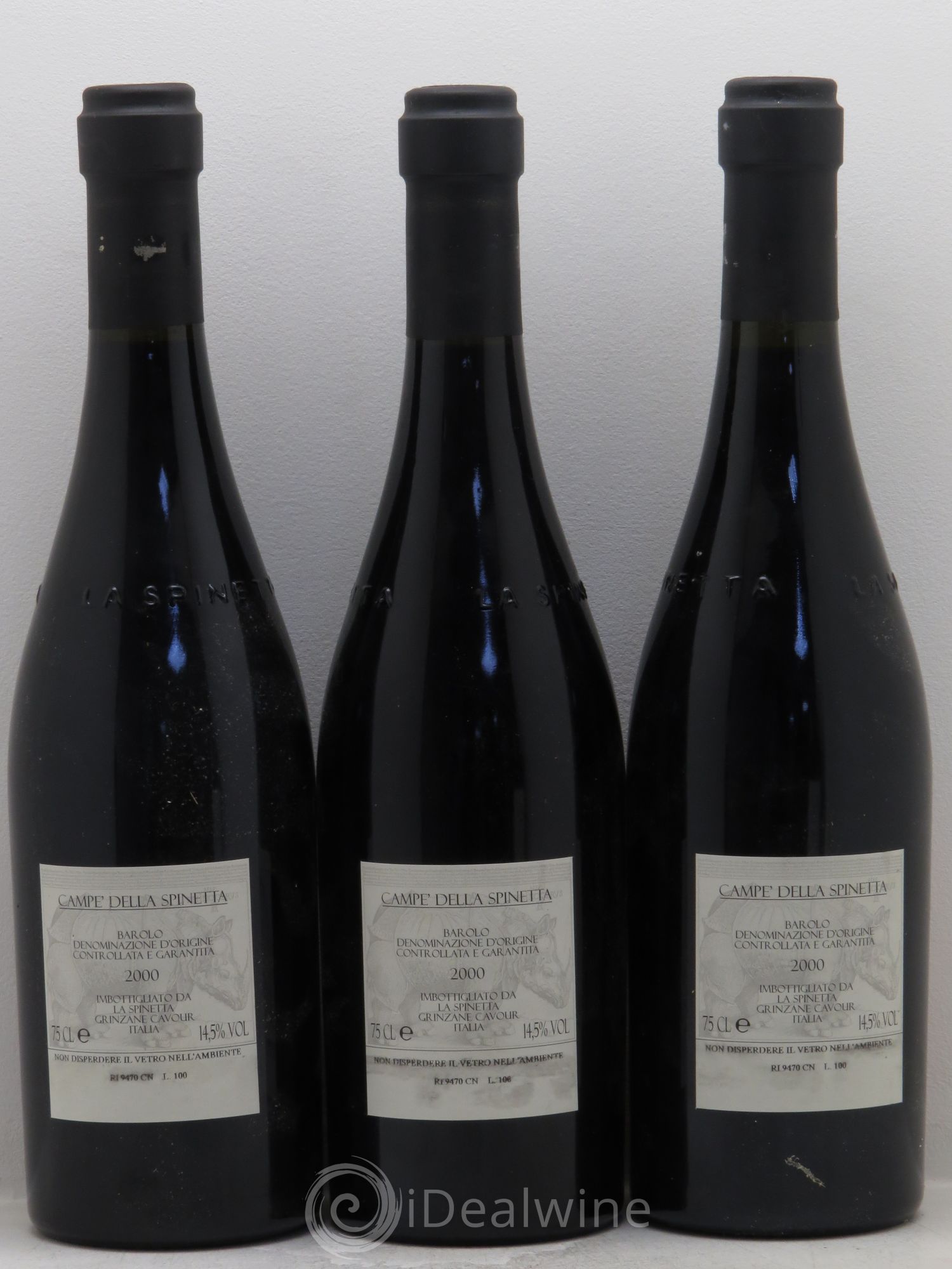 Barolo La Spinetta Vursu 2000 - Posten von 3 Flaschen - 1