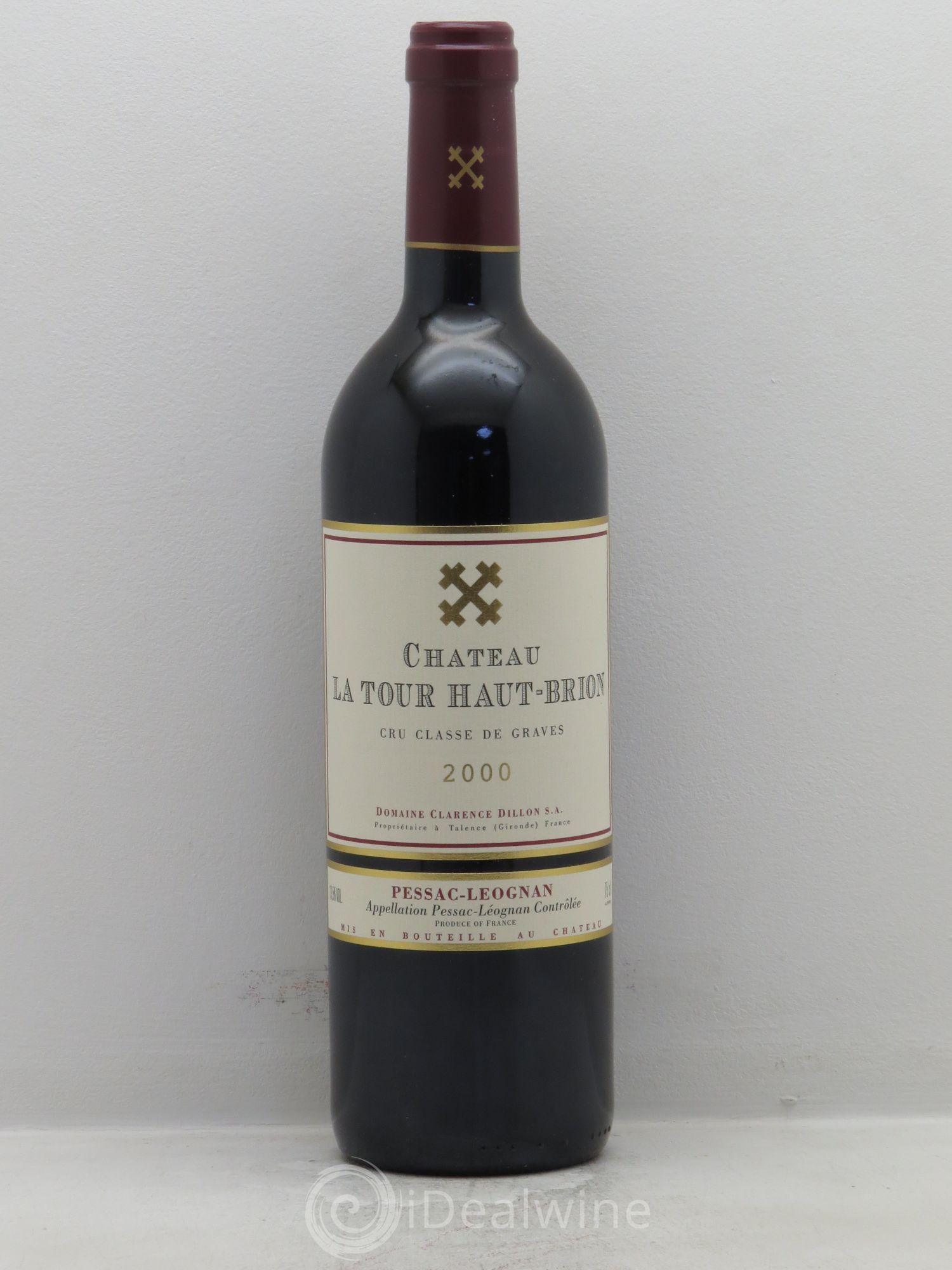 Château la Tour Haut-Brion Cru Classé de Graves 2000 - Lot de 12 bouteilles - 0