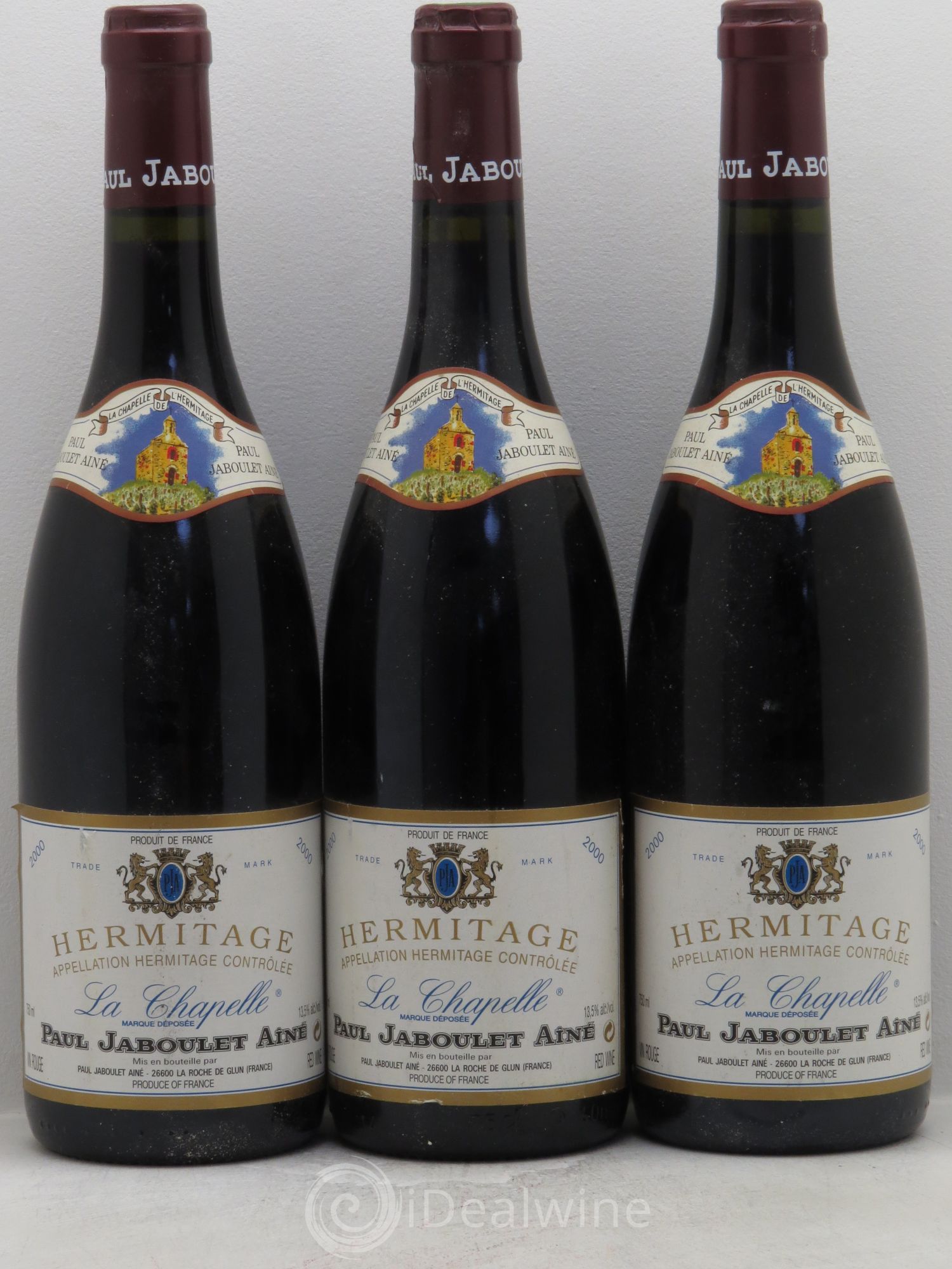 Hermitage La Chapelle Paul Jaboulet Ainé 2000 - Lot de 3 bouteilles - 0