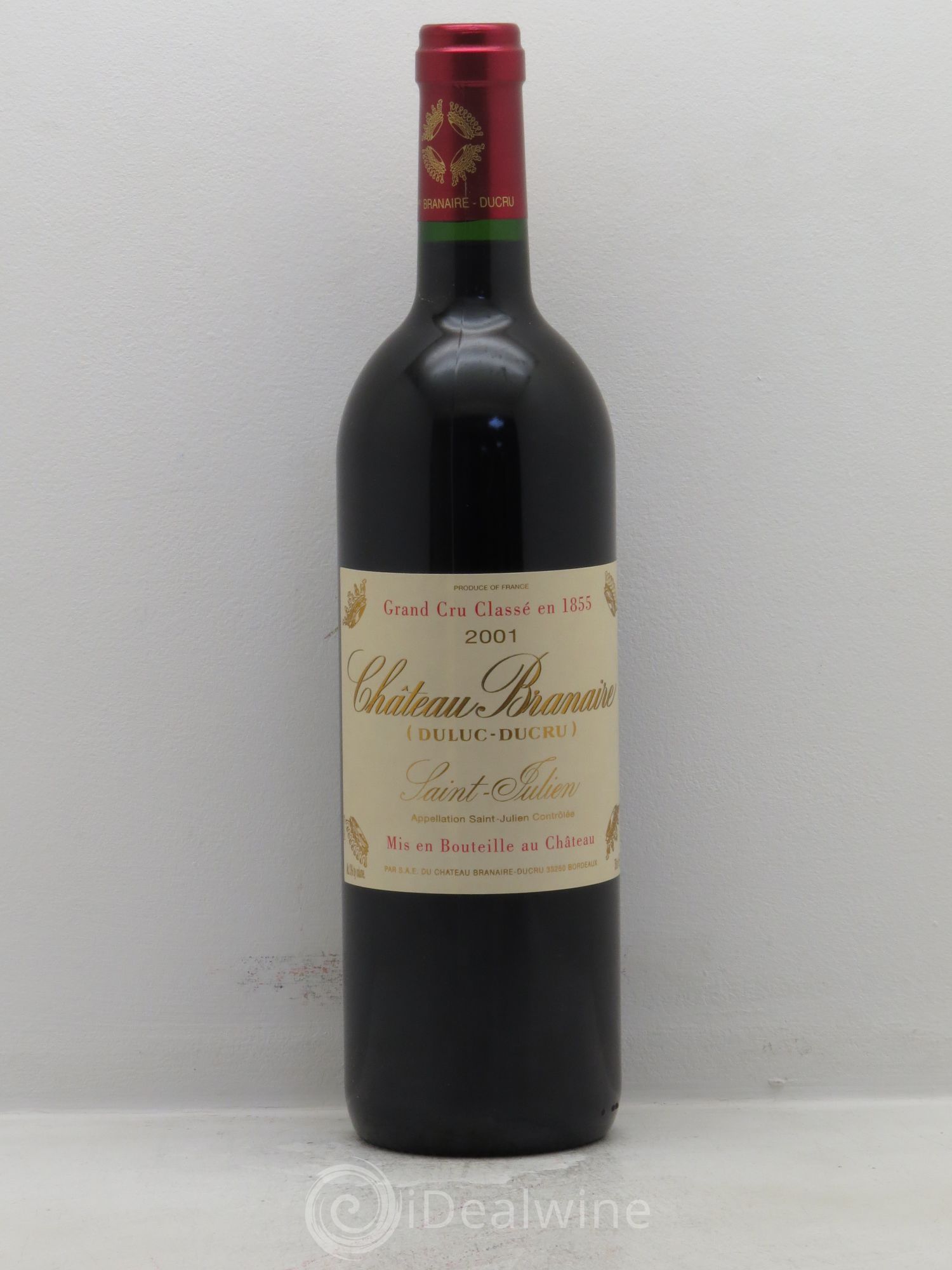 Château Branaire Ducru 4ème Grand Cru Classé 2001 - Lot de 12 bouteilles - 0