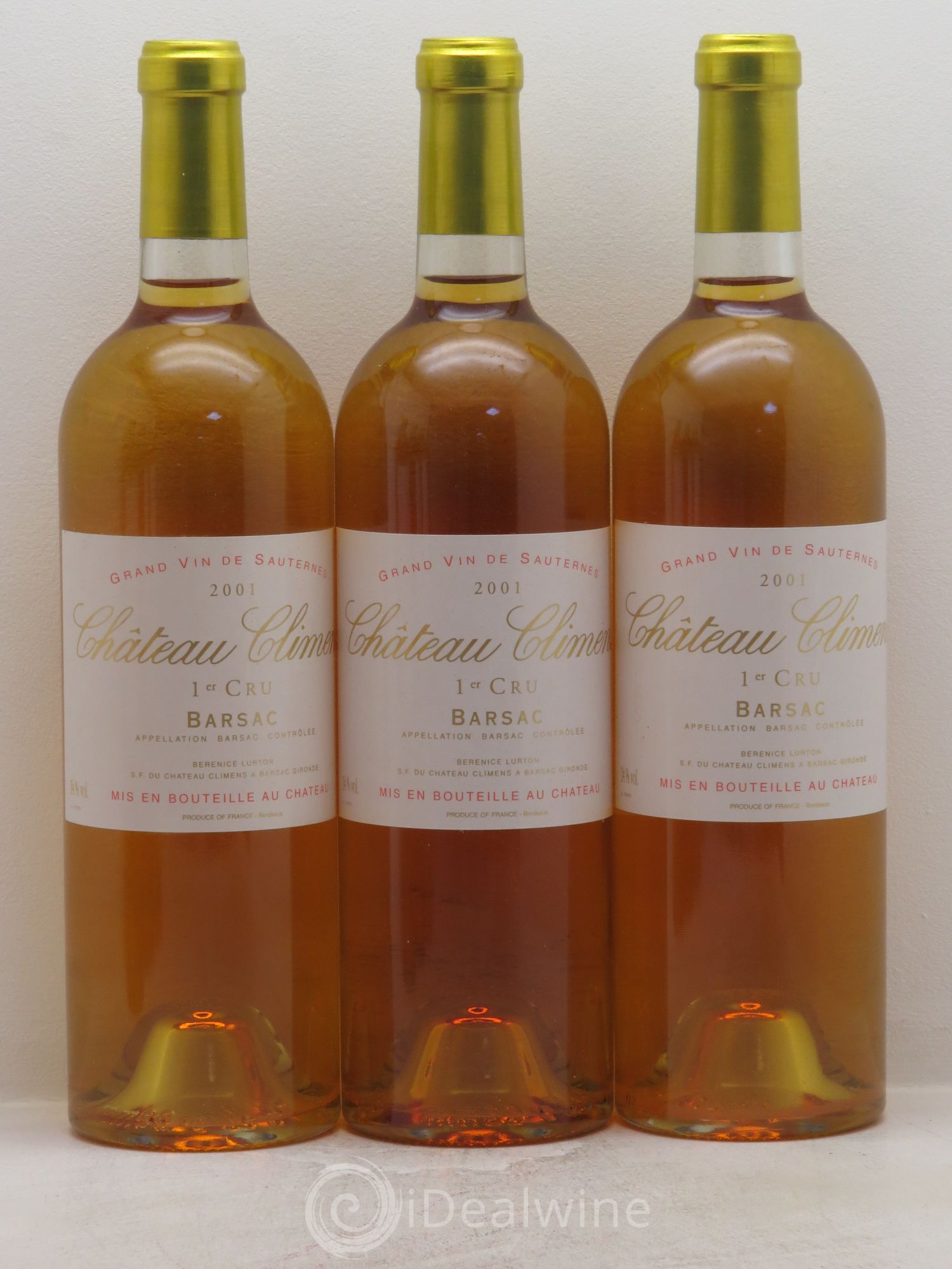 Château Climens 1er Grand Cru Classé 2001 - Lotto di 6 bottiglie - 1