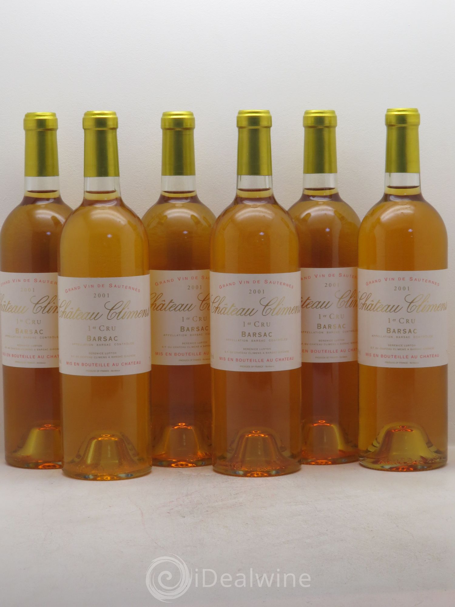 Château Climens 1er Grand Cru Classé 2001 - Lotto di 6 bottiglie - 0