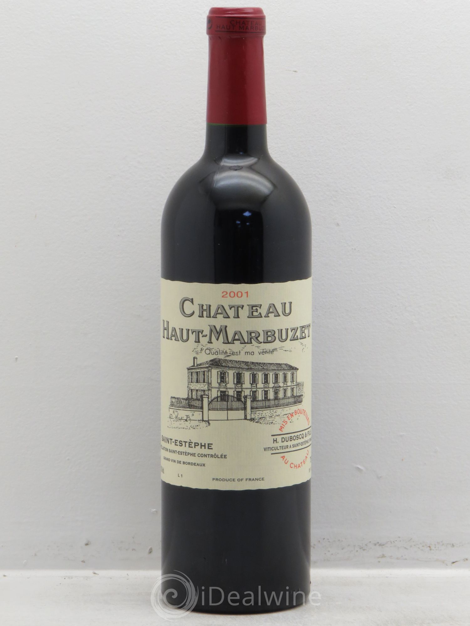 Château Haut Marbuzet 2001 - Lot de 12 bouteilles - 0