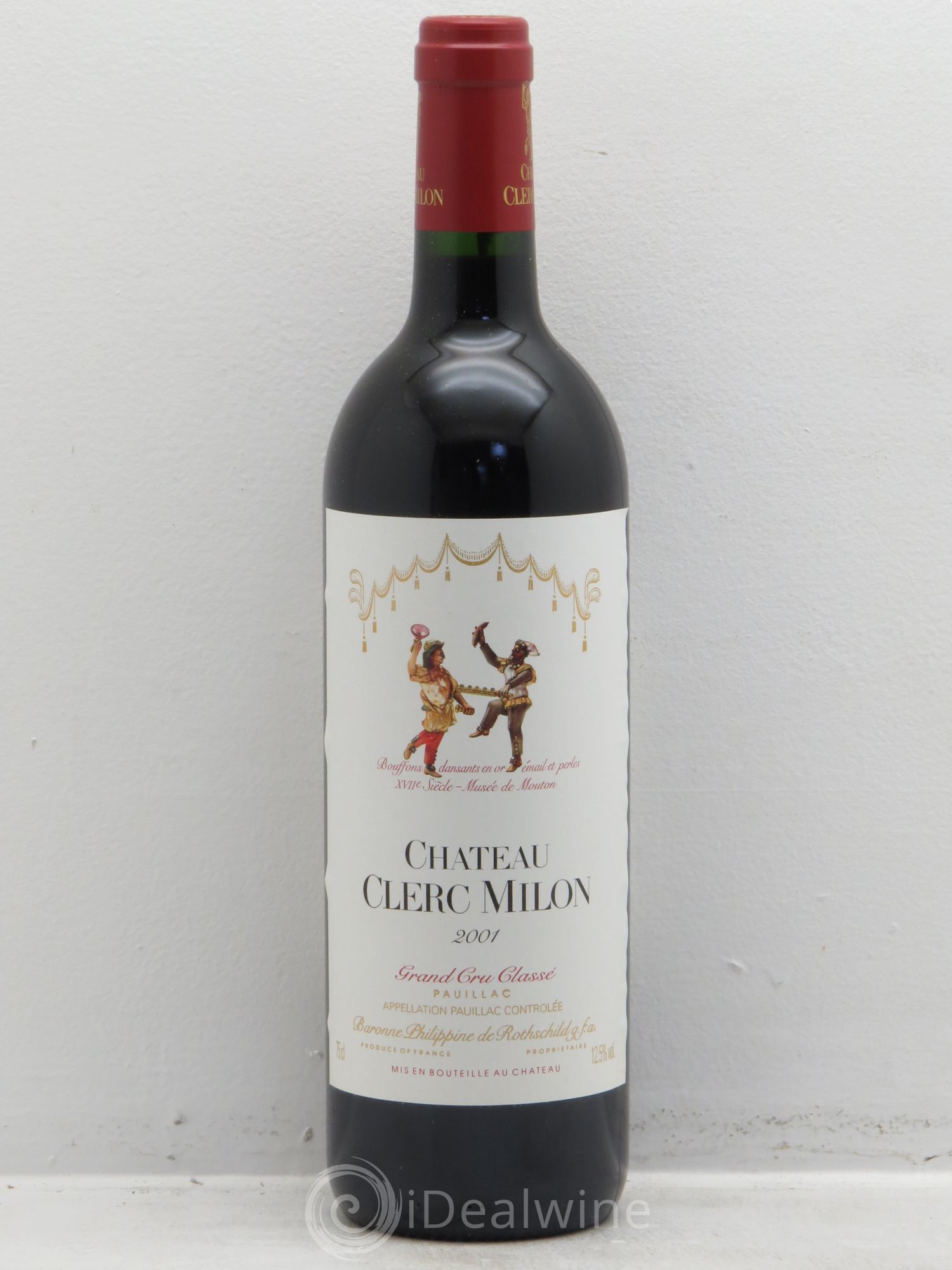 Château Clerc Milon 5ème Grand Cru Classé 2001 - Lot de 12 bouteilles - 0