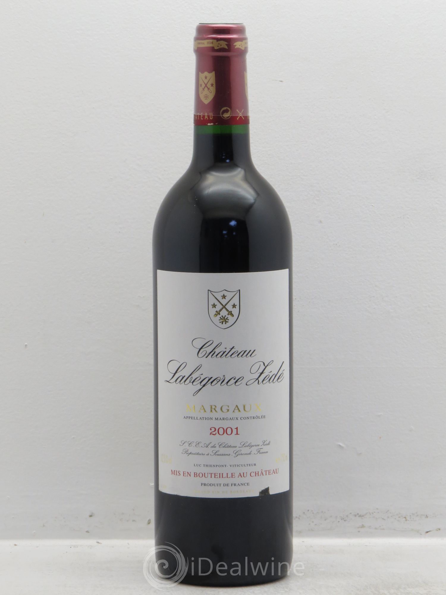Château Labegorce Zédé Cru Bourgeois 2001 - Lot de 12 bouteilles - 0