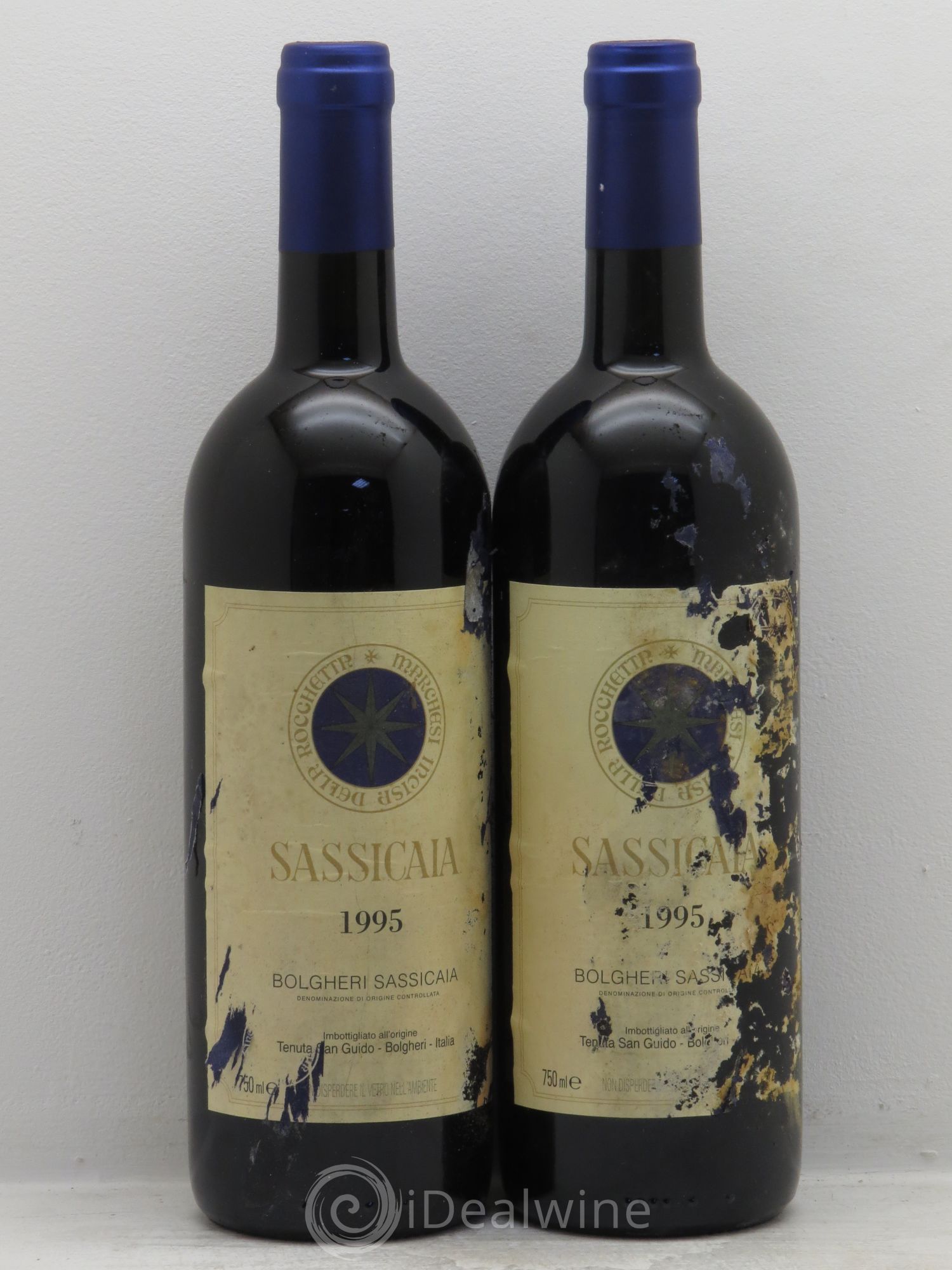 Bolgheri DOC Sassicaia Tenuta San Guido 1995 - Lot de 2 bouteilles - 0