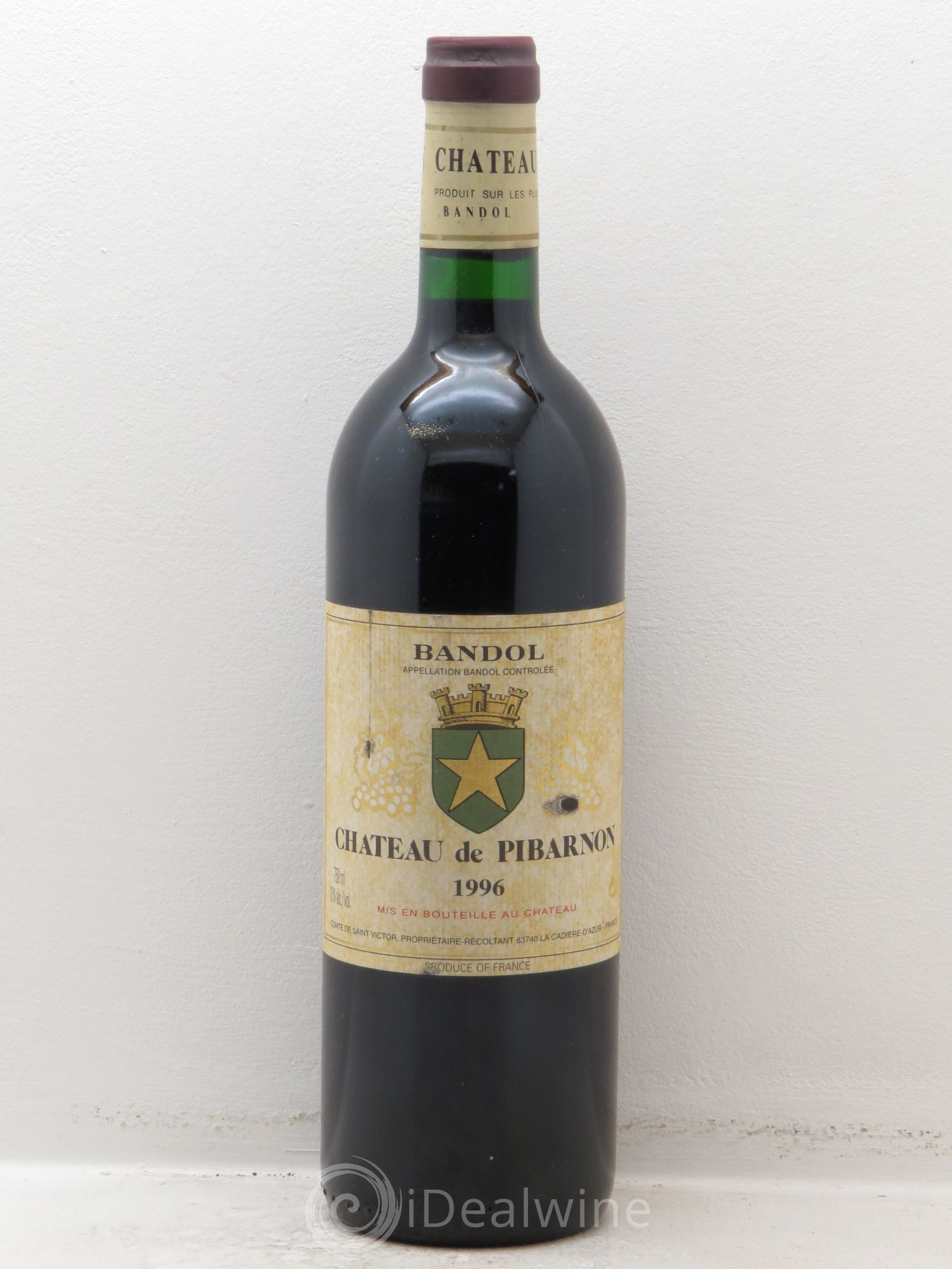 Bandol Château de Pibarnon Comte de Saint-Victor 1996 - Lot de 1 bouteille - 0