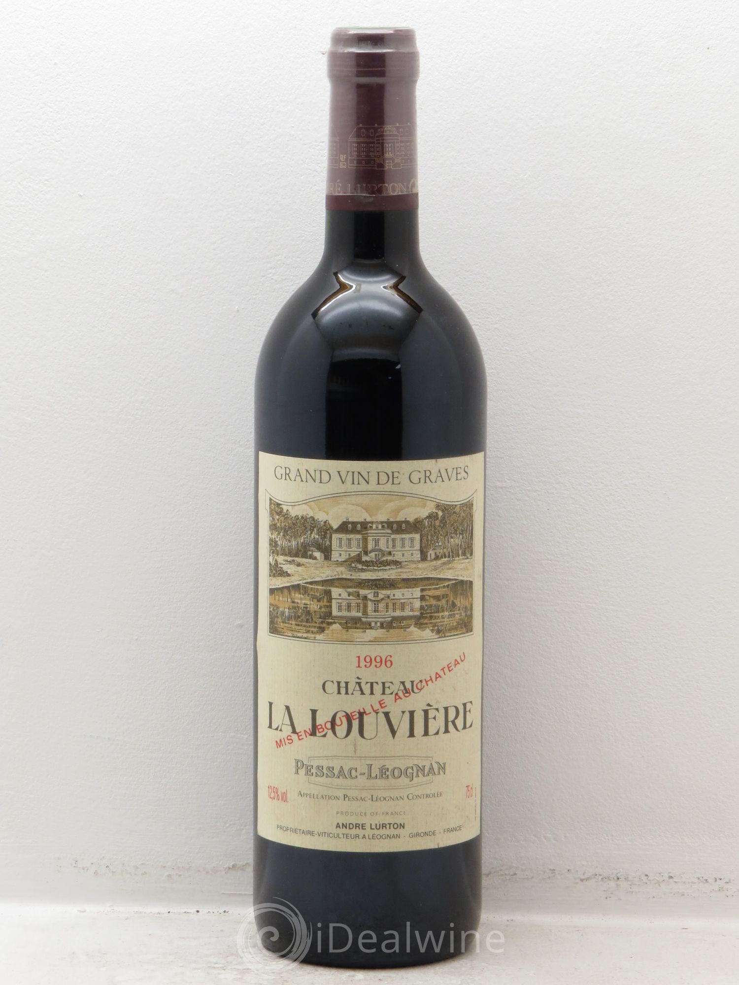 Château la Louvière 1996 - Lot de 1 bouteille - 0
