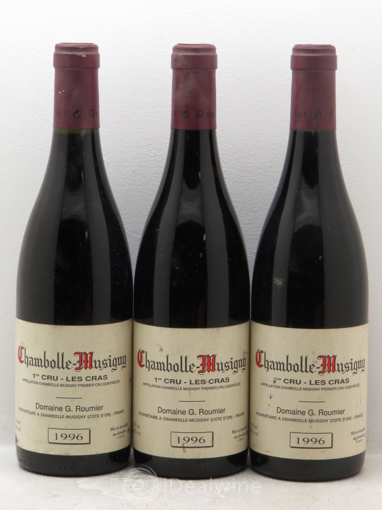 Chambolle-Musigny 1er Cru Les Cras Georges Roumier (Domaine) 1996 - Lot de 3 bouteilles - 0