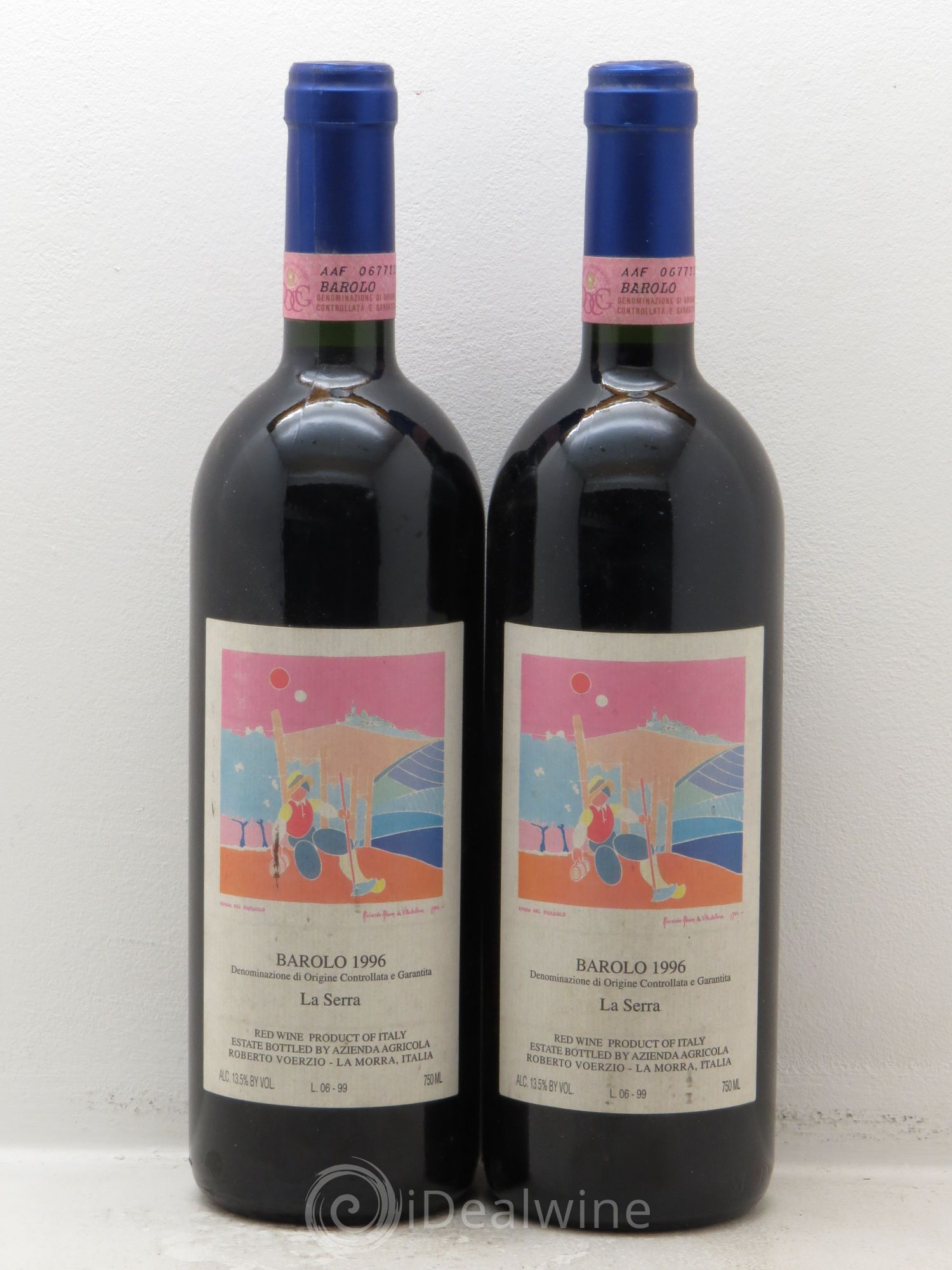 Barolo DOCG La Serra Roberto Voerzio 1996 - Lot de 2 bouteilles - 0