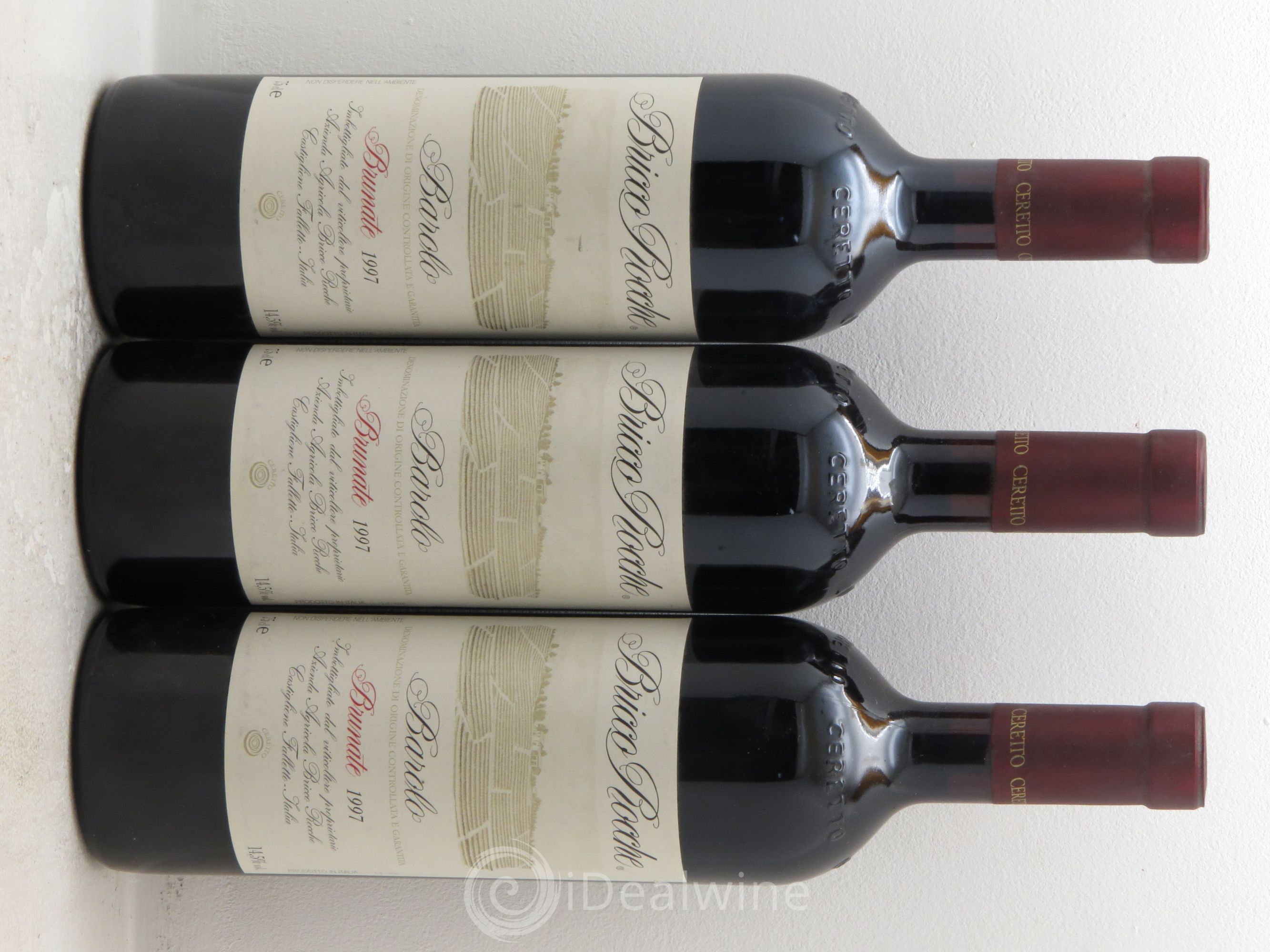 Barolo DOCG Brunate Bricco Rocche Ceretto Brunate 1997 - Lot de 3 bouteilles - 0