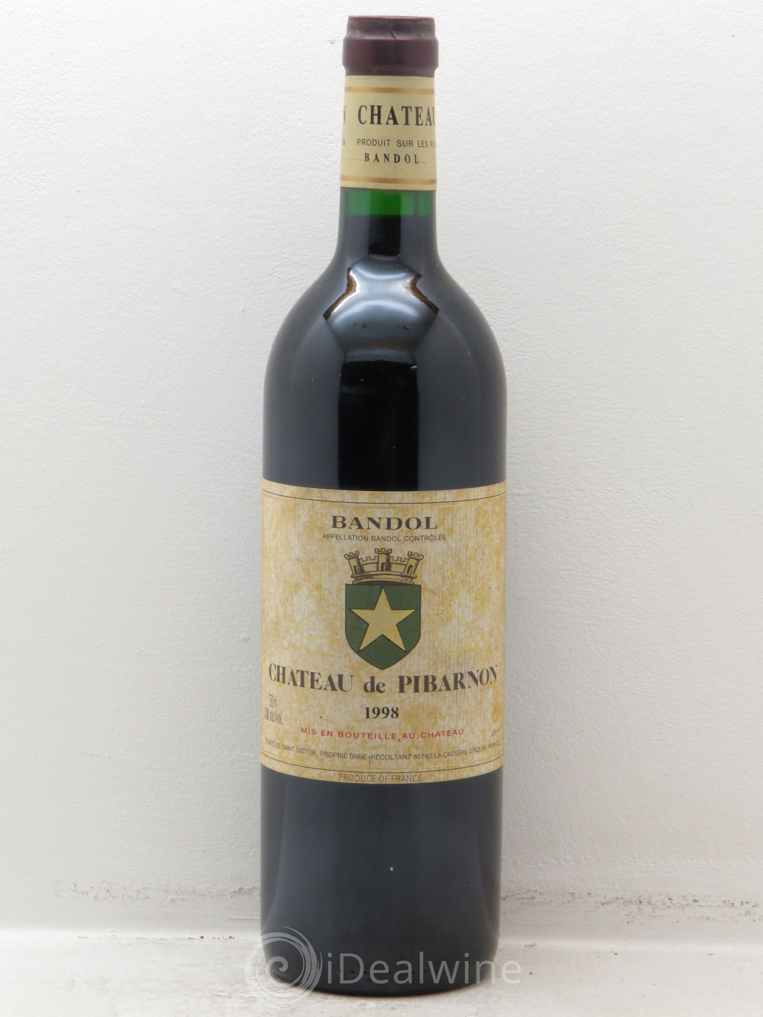 Bandol Château de Pibarnon Comte de Saint-Victor 1998 - Lot de 6 bouteilles - 0