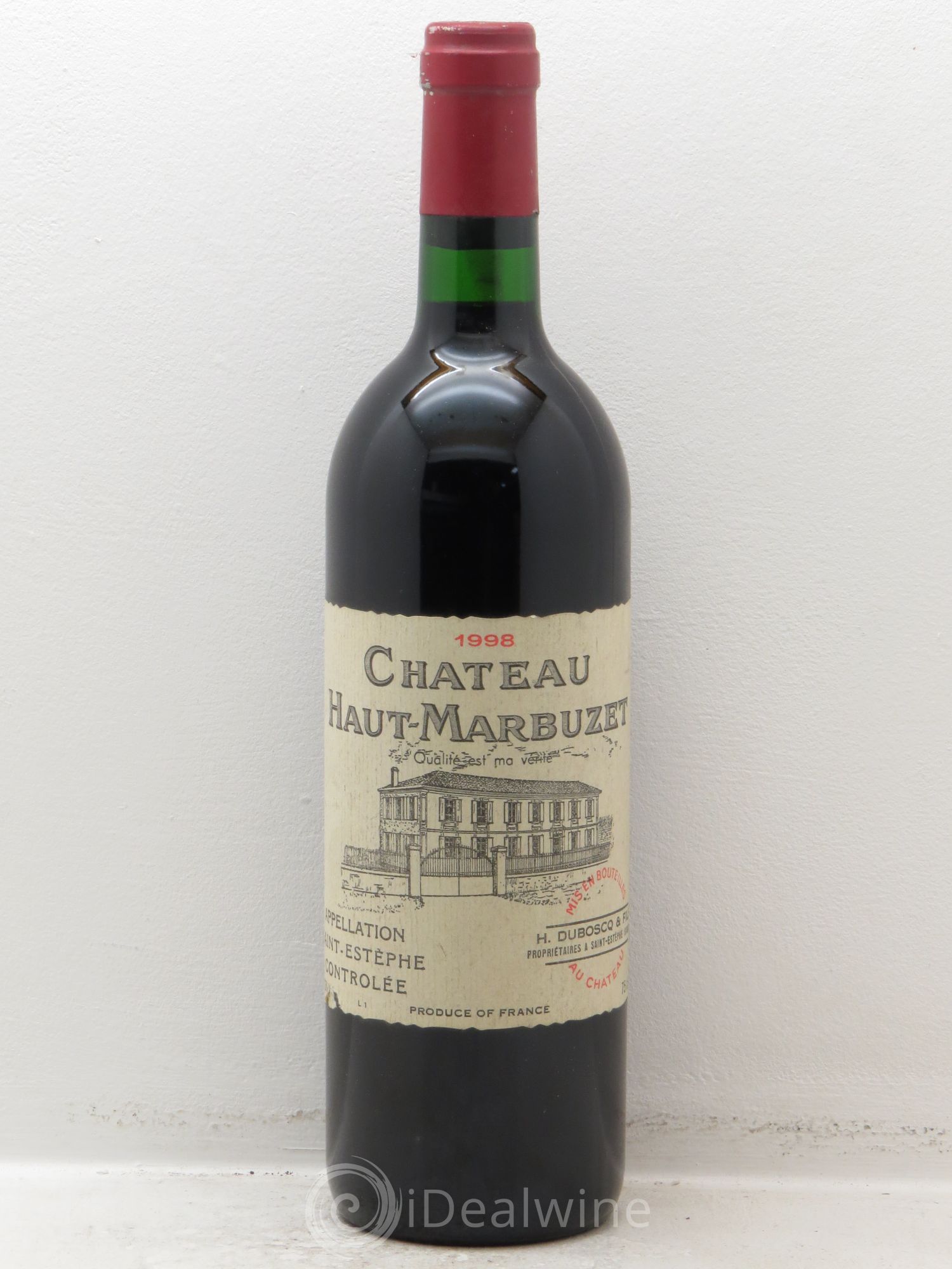 Château Haut Marbuzet 1998 - Lot de 1 bouteille - 0