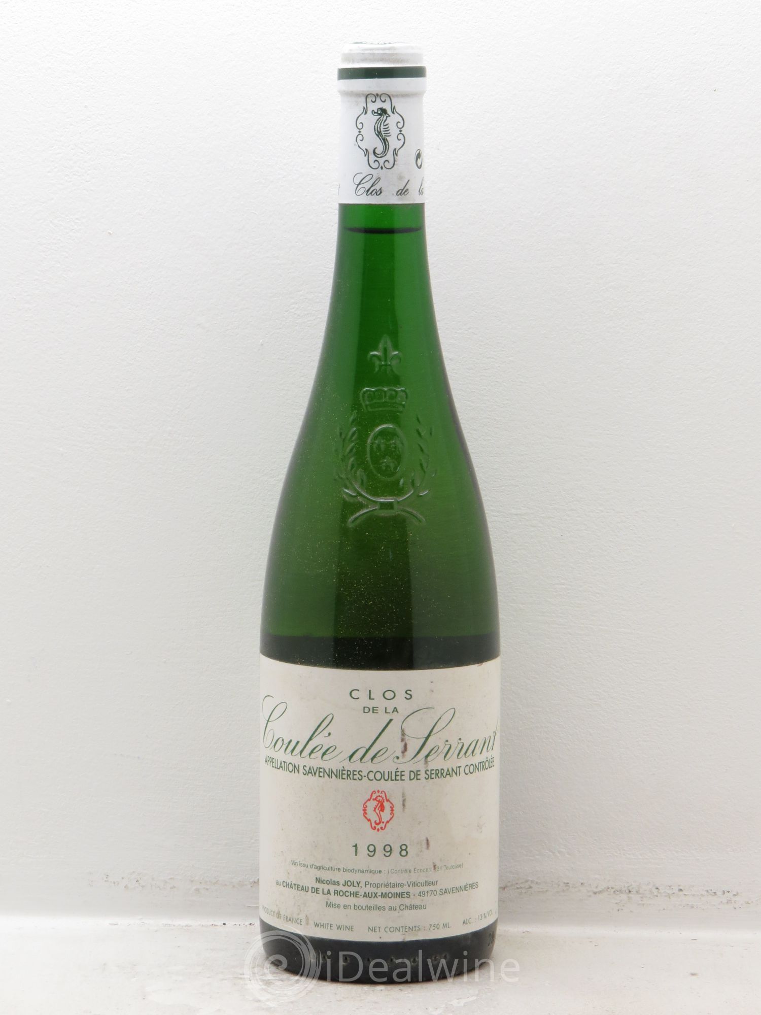 Savennières Clos de la Coulée de Serrant Vignobles de la Coulée de Serrant - Nicolas Joly 1998 - Lot de 1 bouteille - 0