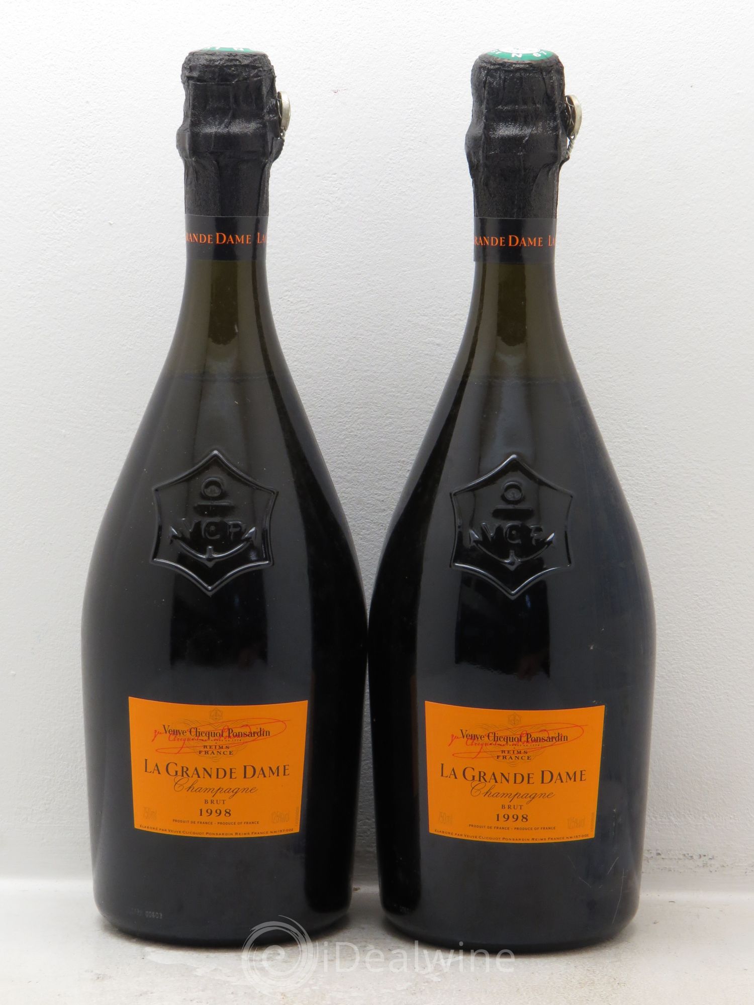 La Grande Dame Veuve Clicquot 1998 - Lot de 2 bouteilles - 0
