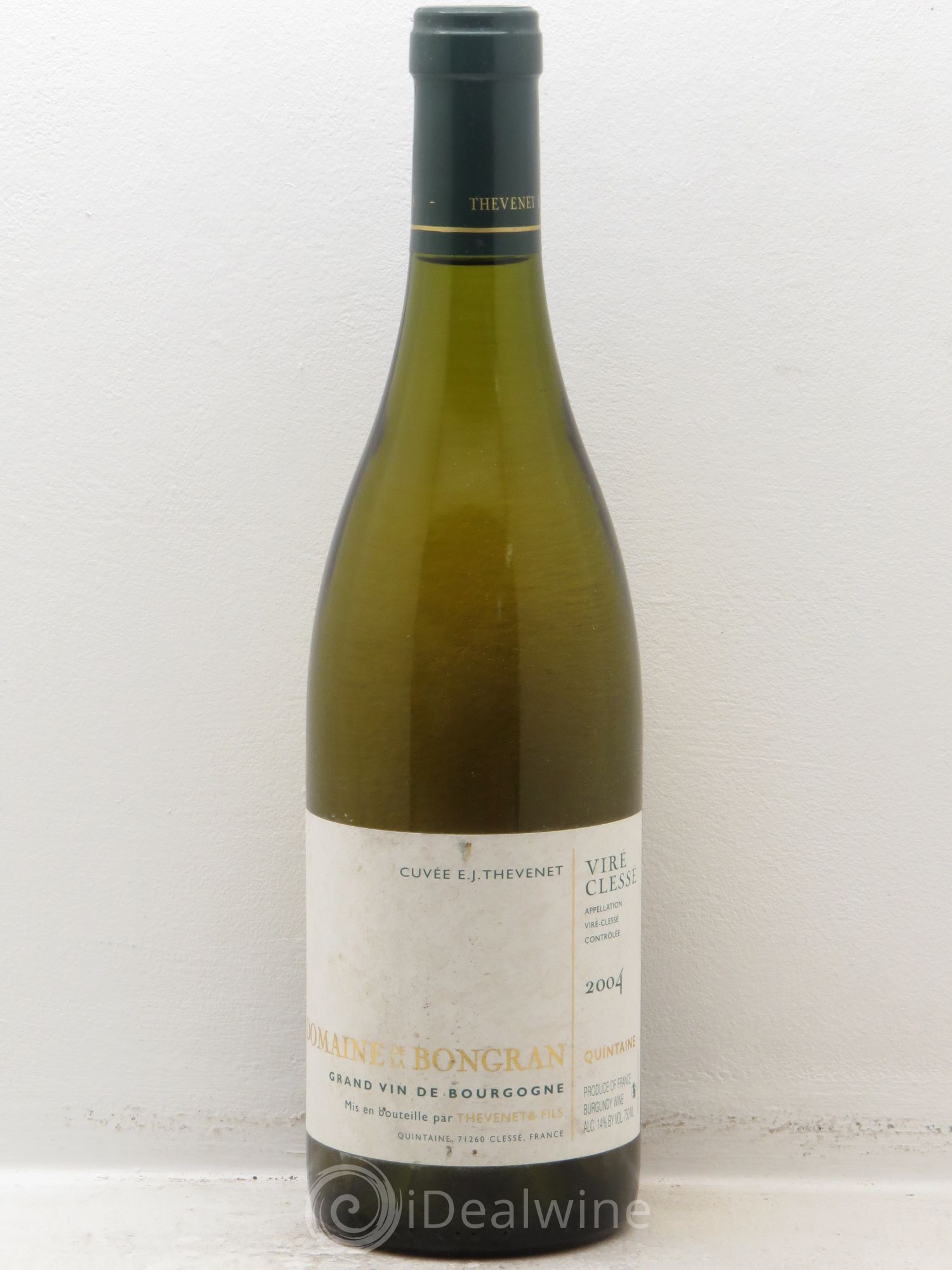 Viré-Clessé Quintaine Cuvée Thevenet Domaine de la Bongran (sans prix de réserve) 2004 - Posten von 1 Flasche - 0