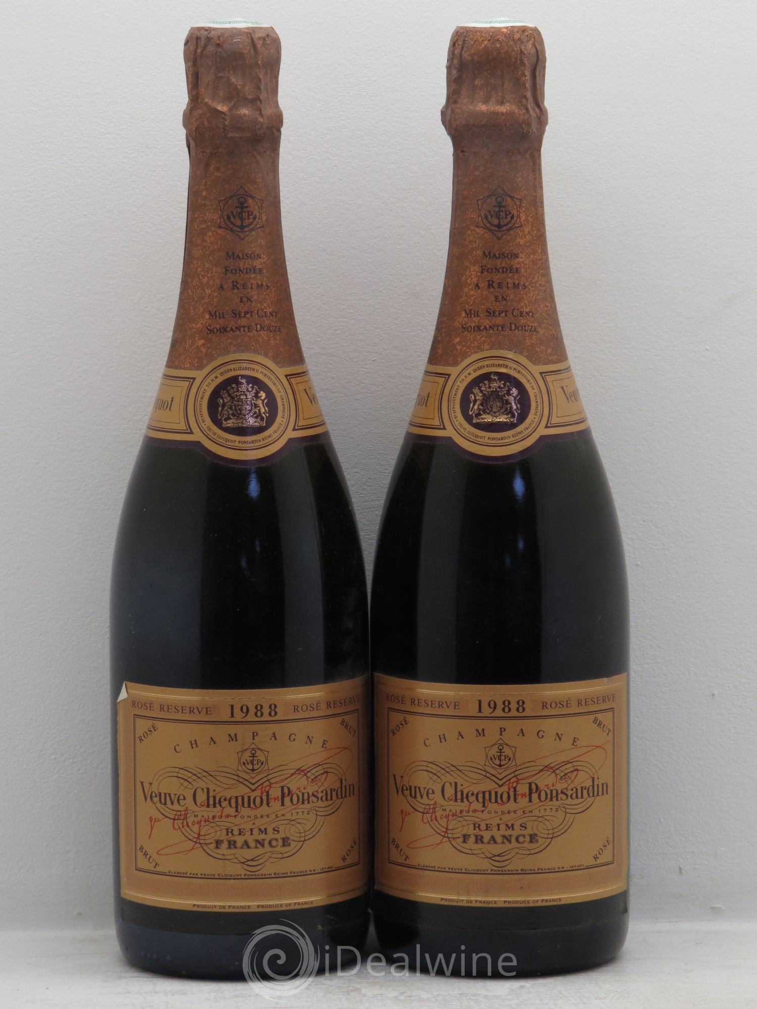Champagne - Veuve Clicquot Ponsardin Réserve 1988 - Posten von 2 Flaschen - 0