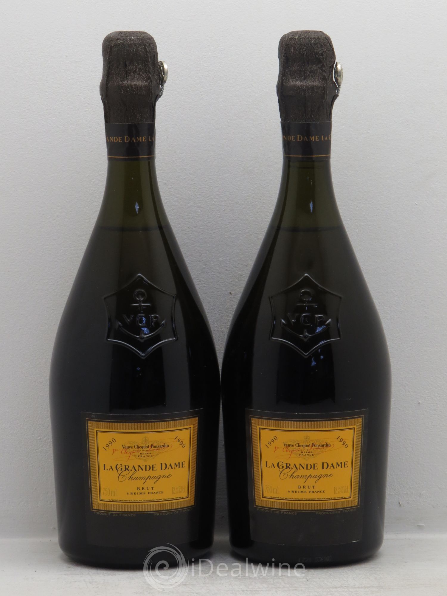 La Grande Dame Veuve Clicquot 1990 - Lot de 2 bouteilles - 0