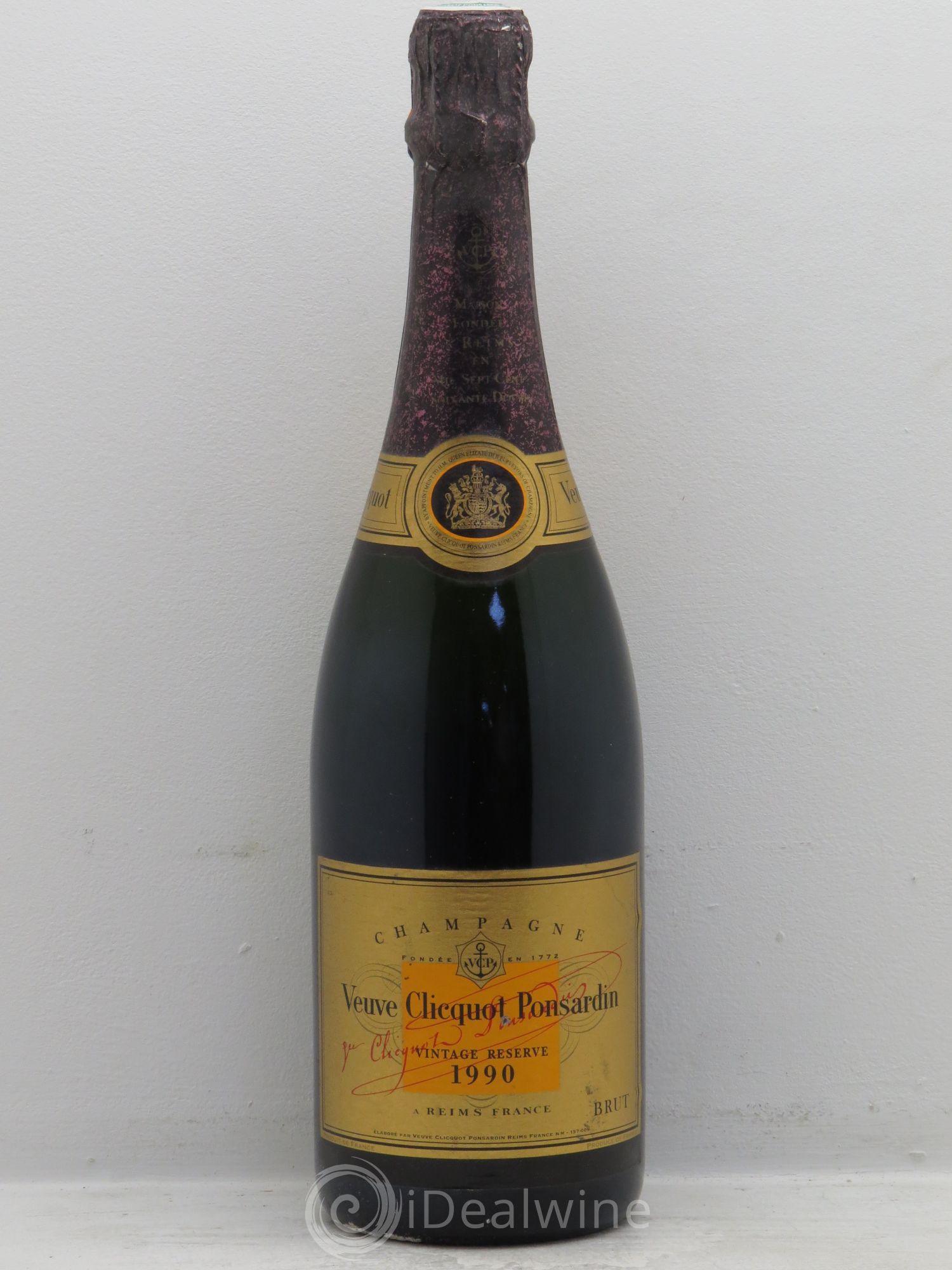 Vintage Veuve Clicquot 1990 - Lot de 1 bouteille - 0