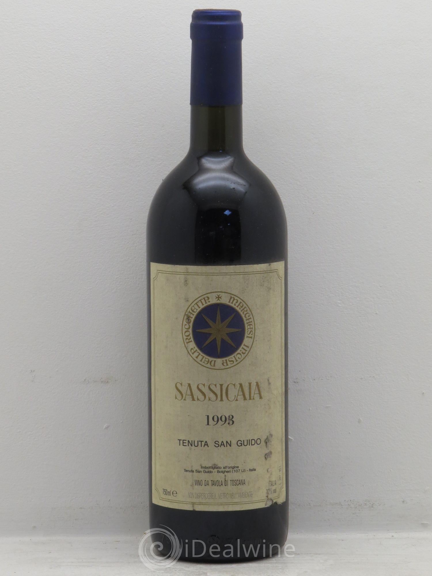 Bolgheri DOC Sassicaia Tenuta San Guido 1993 - Lot de 1 bouteille - 0
