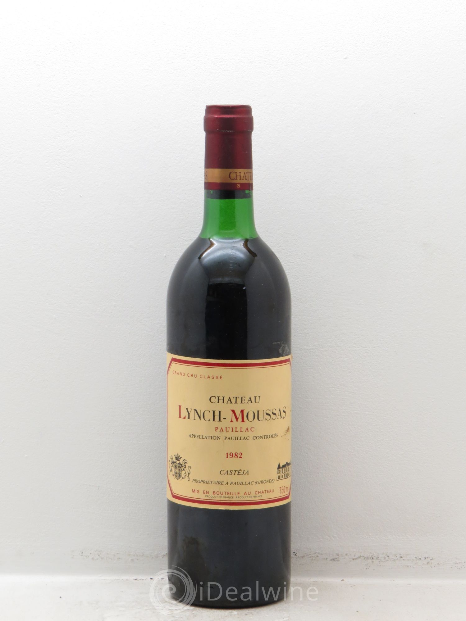Château Lynch Moussas 5ème Grand Cru Classé 1982 - Lot de 1 bouteille - 0