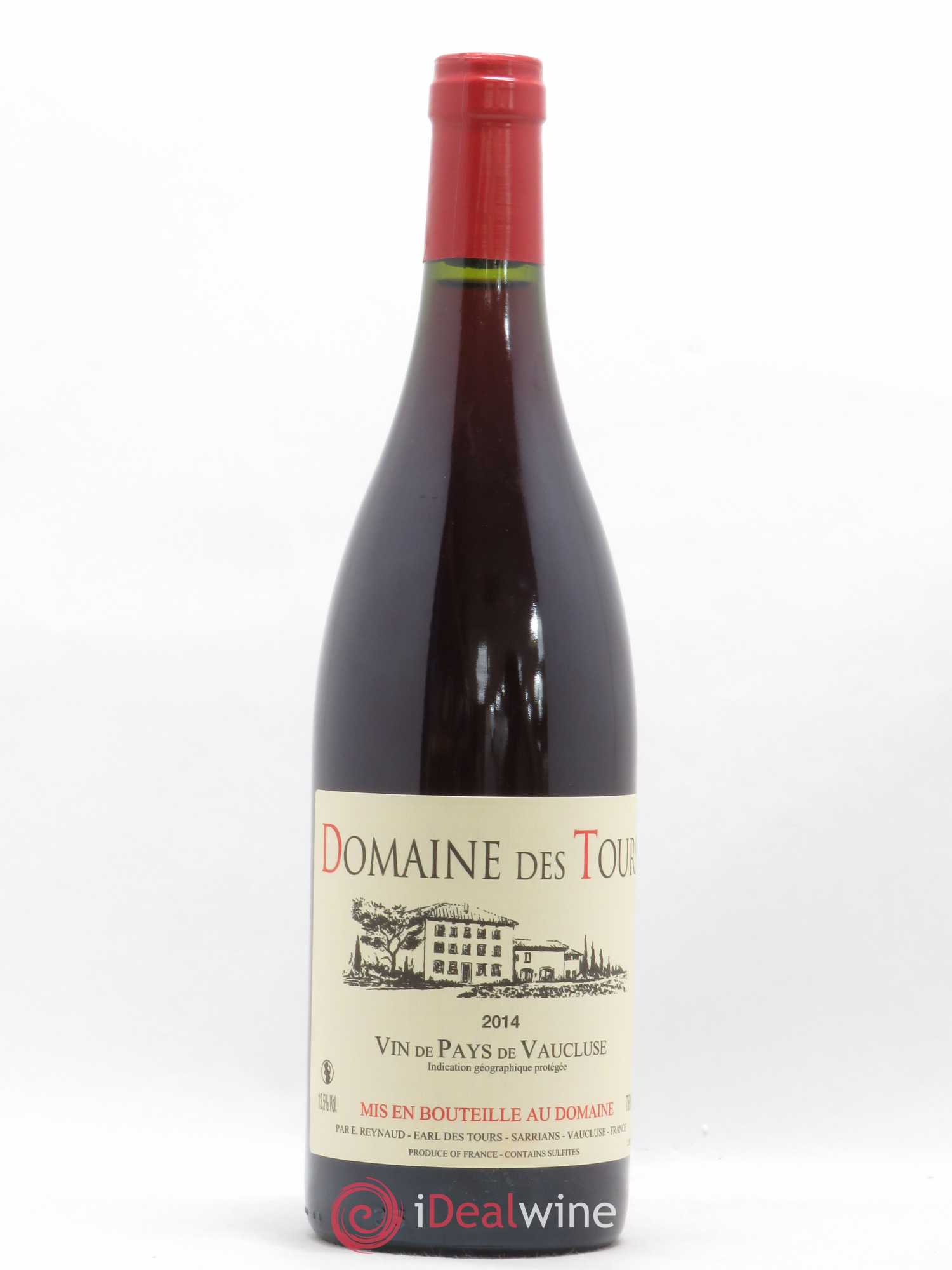 Vaucluse (Vin de Pays de Vaucluse) Domaine des Tours Emmanuel Reynaud 2014 - Lot de 1 bouteille - 0
