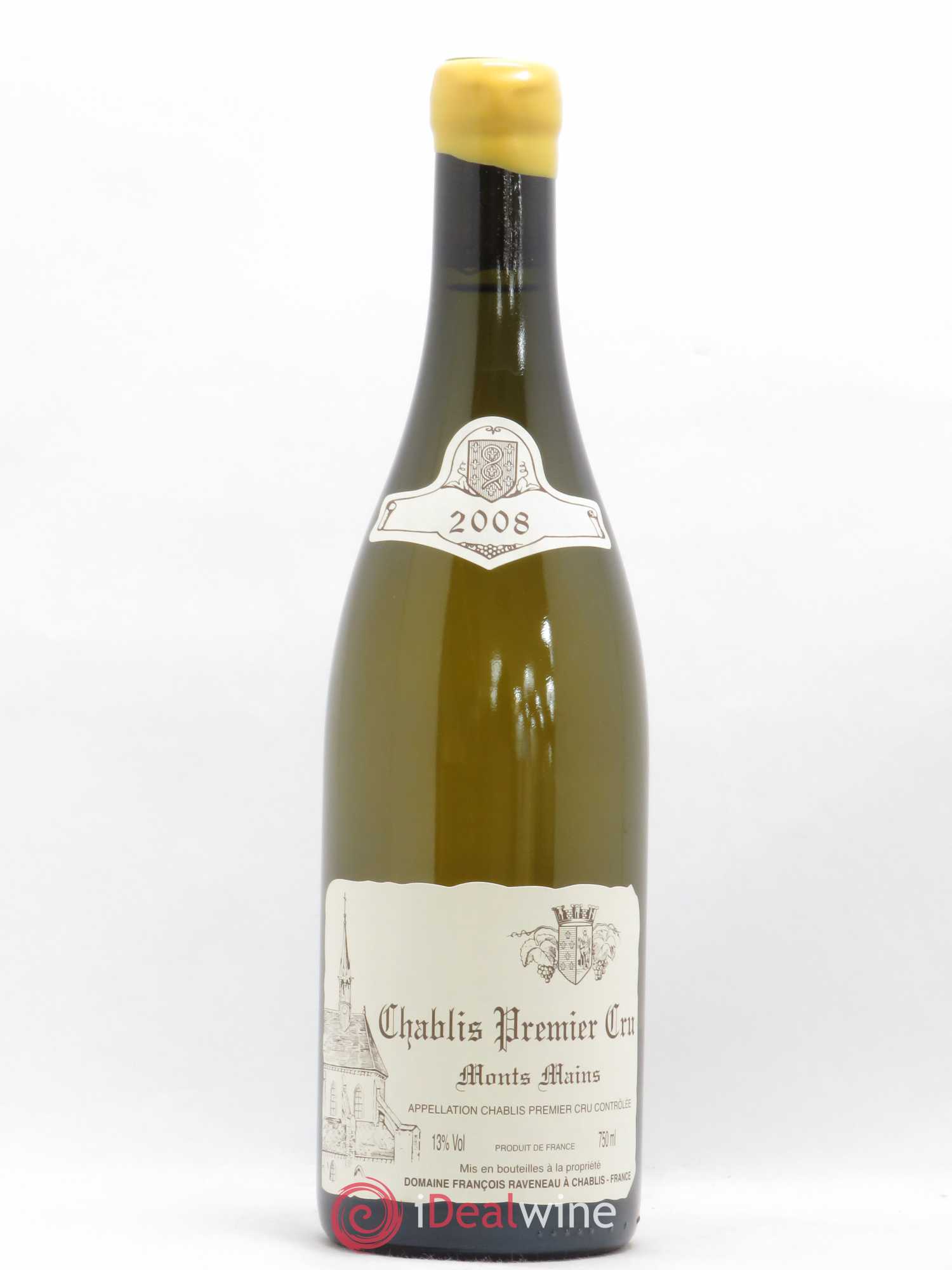 Chablis 1er Cru Monts Mains Raveneau (Domaine) 2008 - Lot de 1 bouteille - 0