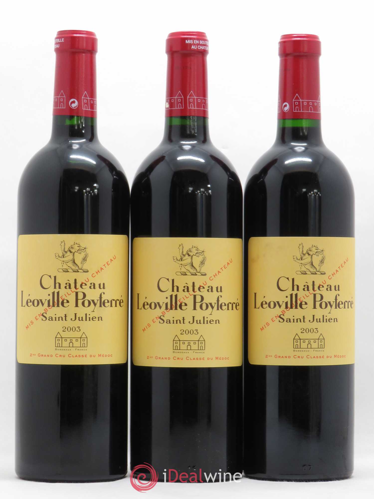 Château Léoville Poyferré 2ème Grand Cru Classé 2003 - Lot de 12 bouteilles - 4