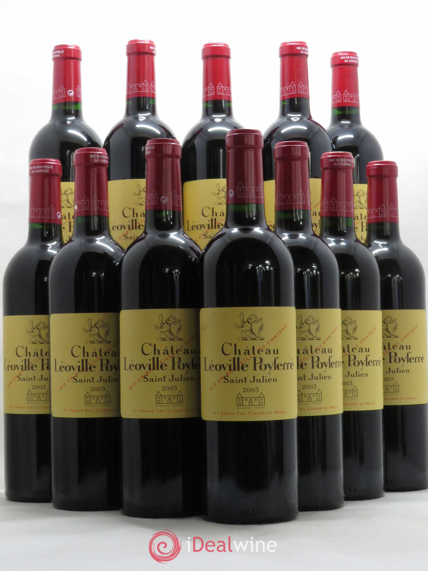 Château Léoville Poyferré 2ème Grand Cru Classé 2003 - Lot de 12 bouteilles - 0
