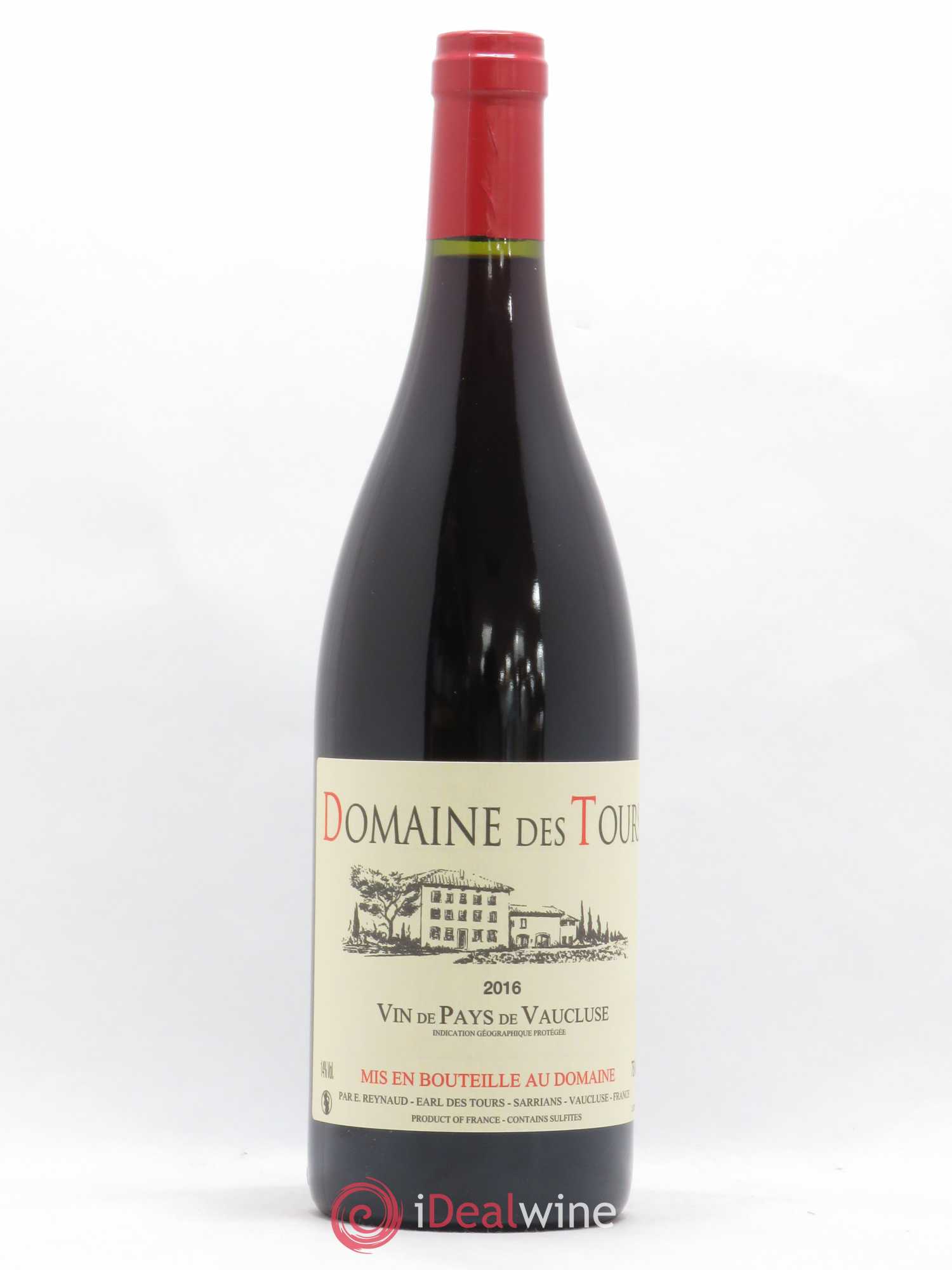Vaucluse (Vin de Pays de Vaucluse) Domaine des Tours Emmanuel Reynaud 2016 - Lot de 1 bouteille - 0