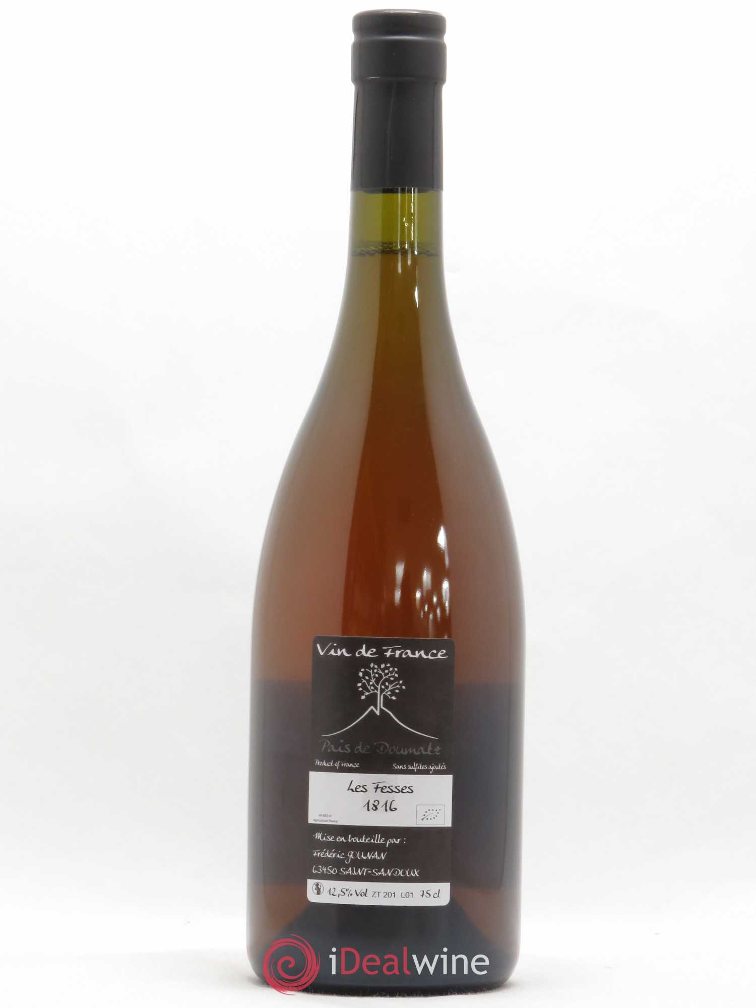Vin de France Les Fesses Vignoble de l'Arbre Blanc 2016 - Lot de 1 bouteille - 1