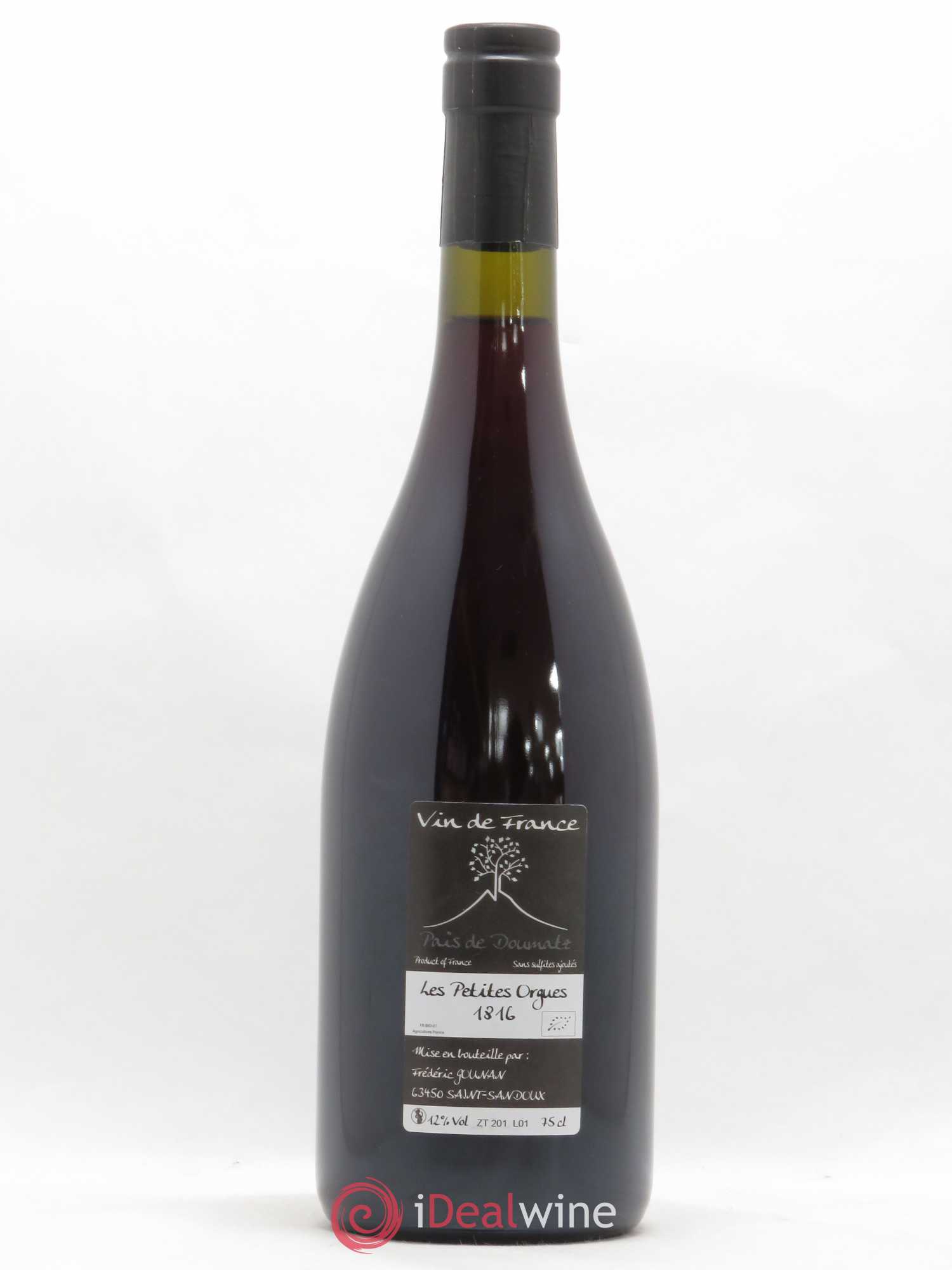 Vin de France Les Petites Orgues Vignoble de l'Arbre Blanc 2016 - Lot de 1 bouteille - 1