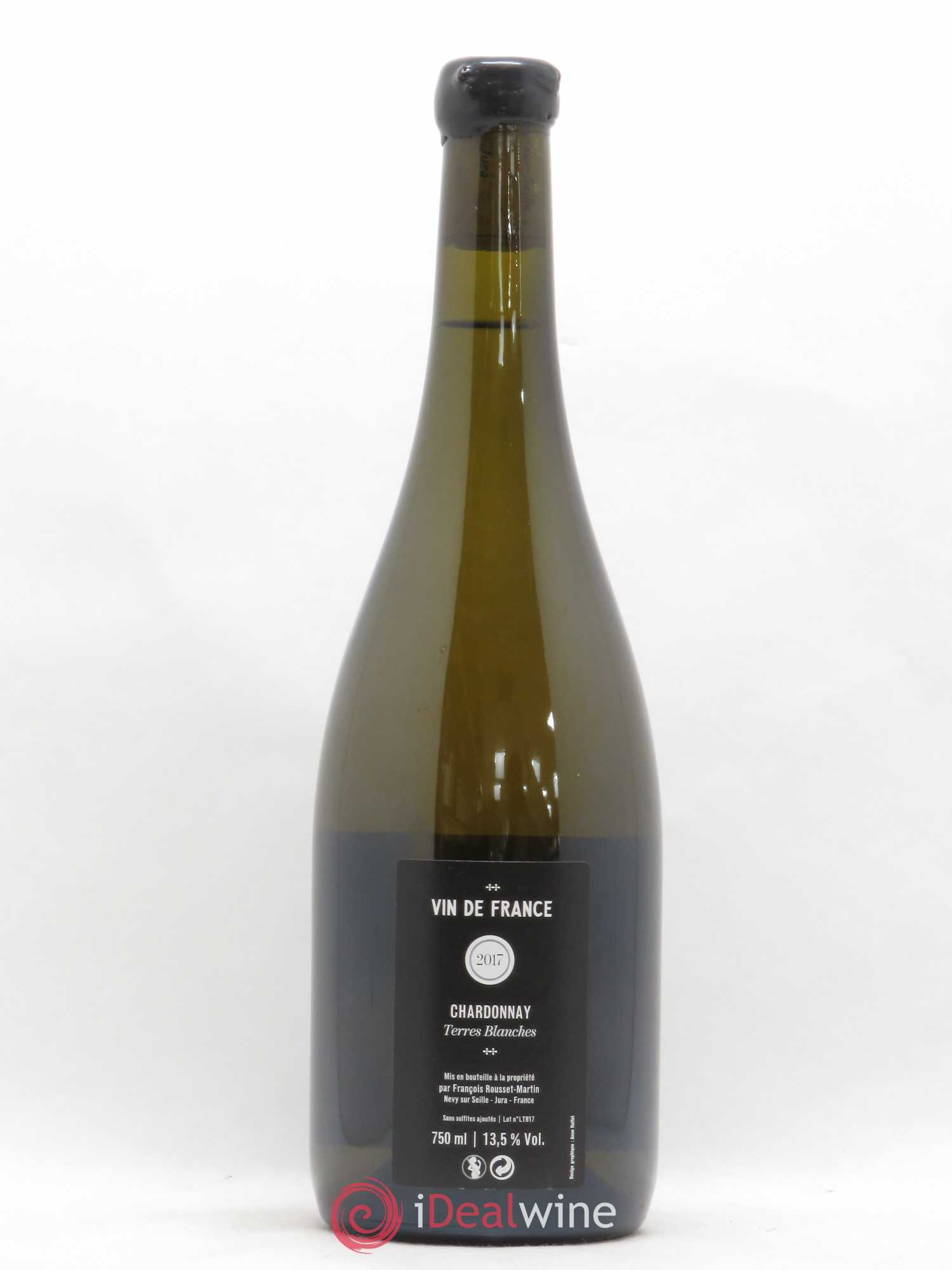 Vin de France Chardonnay Terres Blanches François Rousset-Martin 2017 - Lot de 1 bouteille - 1
