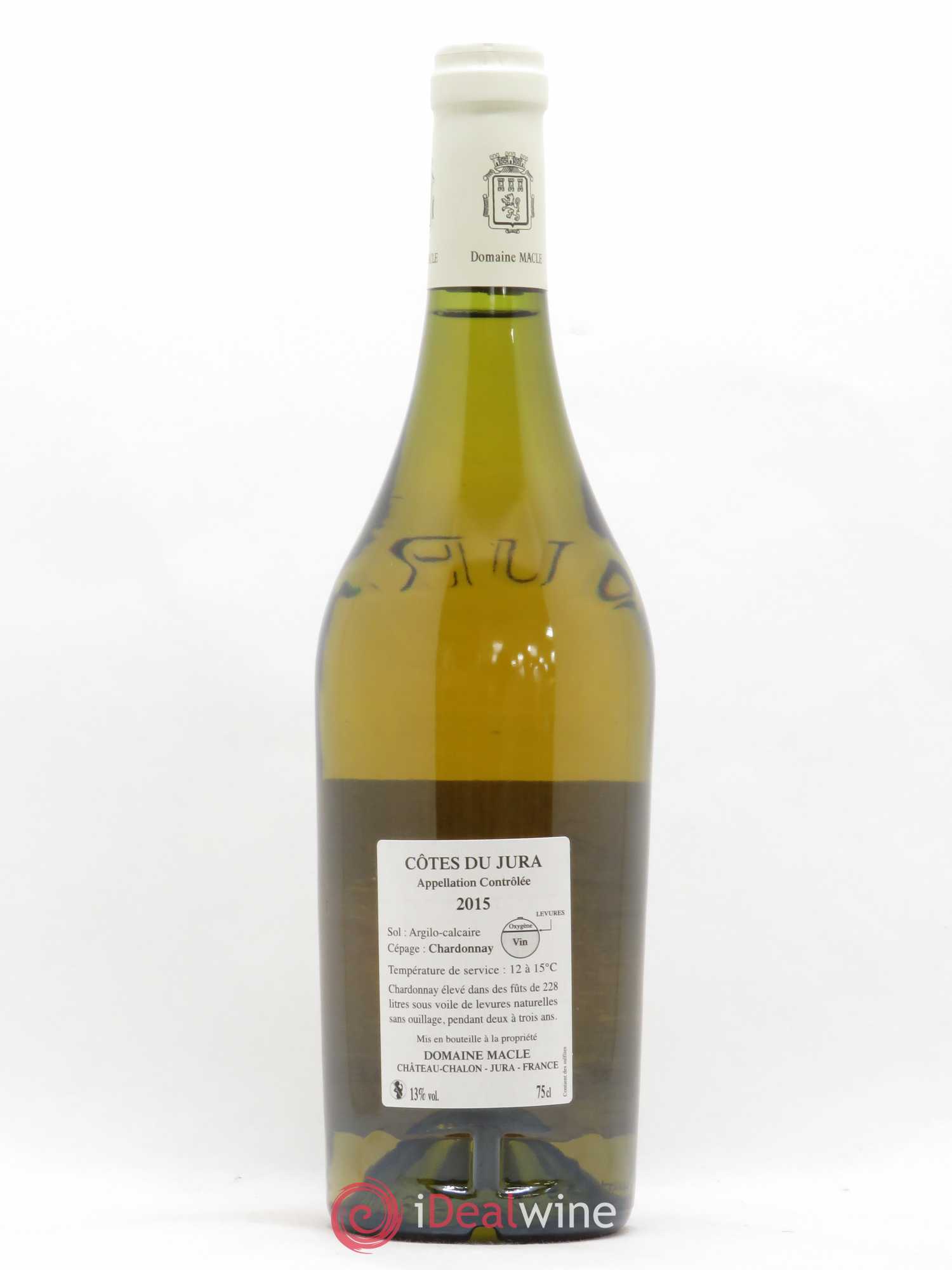 Côtes du Jura Chardonnay sous voile Jean Macle (sans prix de réserve) 2015 - Lot de 1 bouteille - 1
