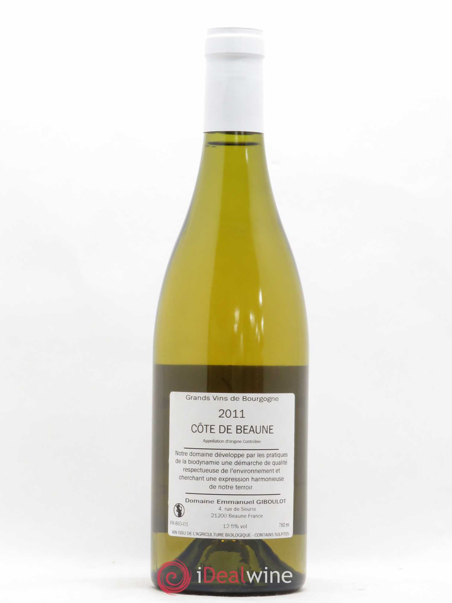 Bourgogne Cote de Beaune Combe d'Eve Giboulot 2011 - Posten von 1 Flasche - 1