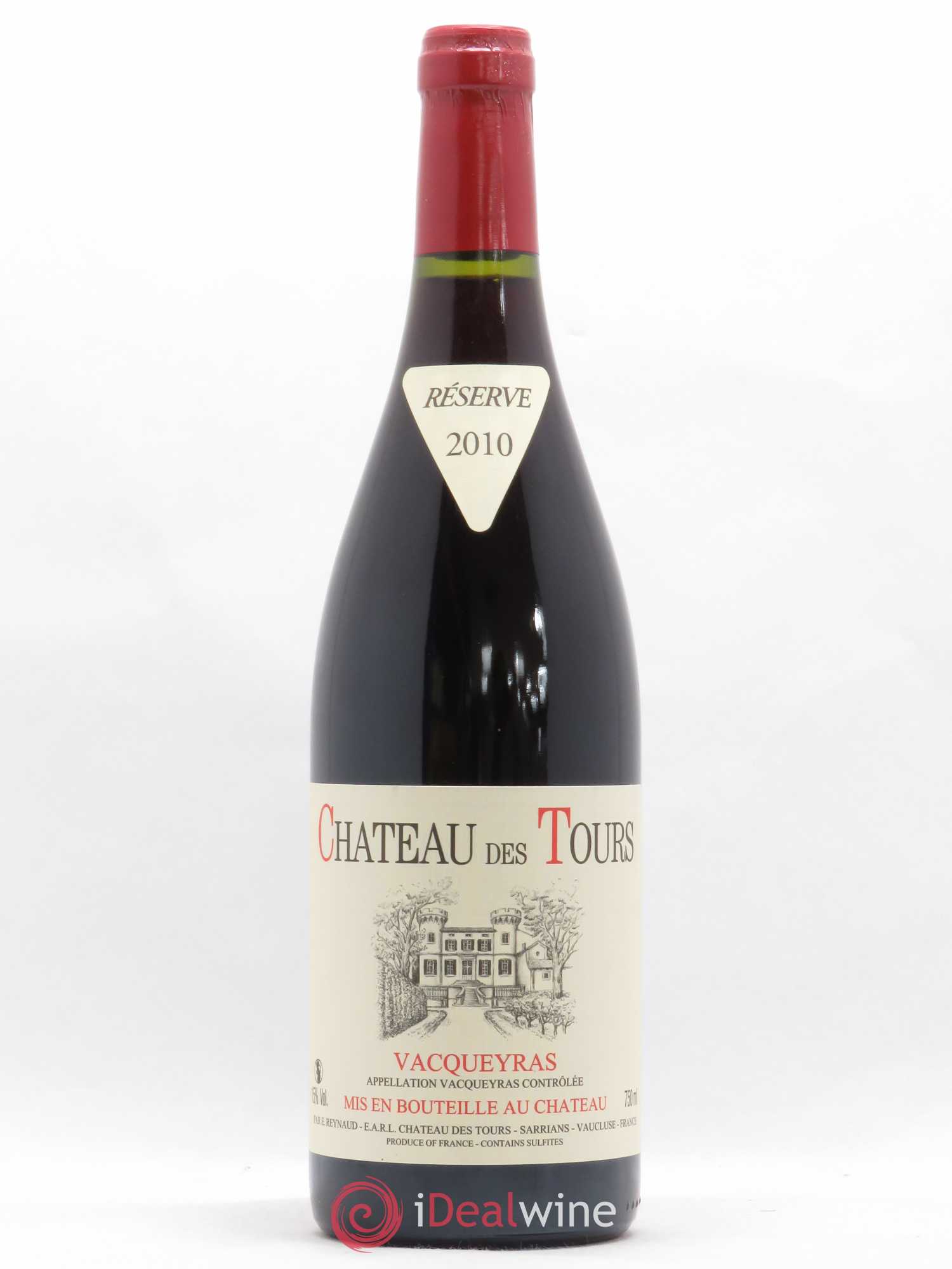 Vacqueyras Château des Tours Emmanuel Reynaud 2010 - Lot de 1 bouteille - 0