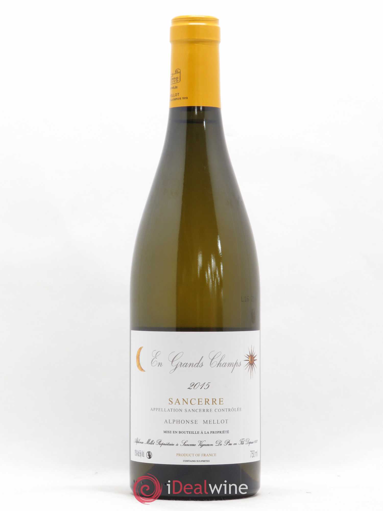 Sancerre En Grands Champs Alphonse Mellot 2015 - Lot de 1 bouteille - 0